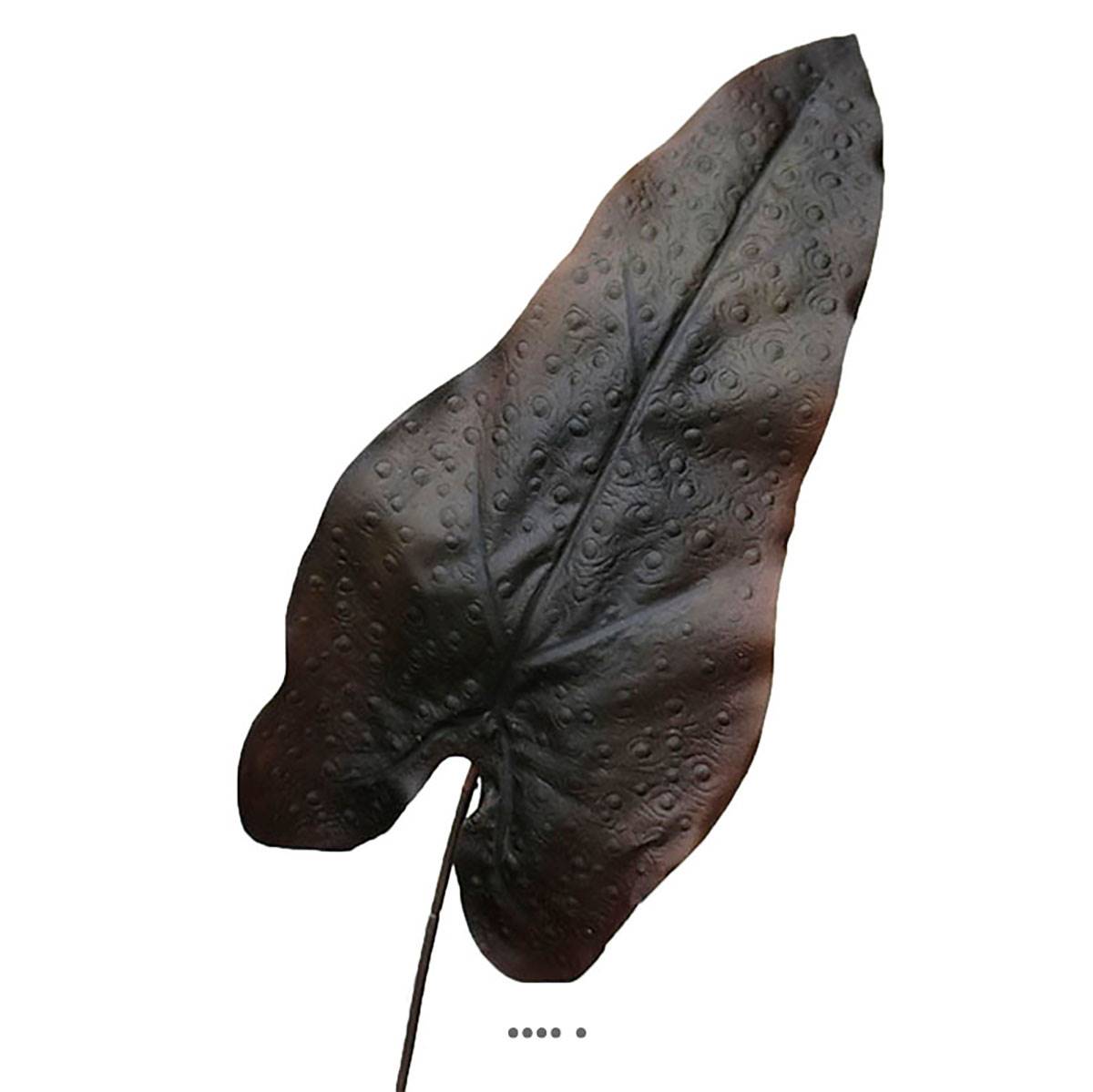 Feuille de caladium artificiel en tige H 80, ARTIFICIELLES