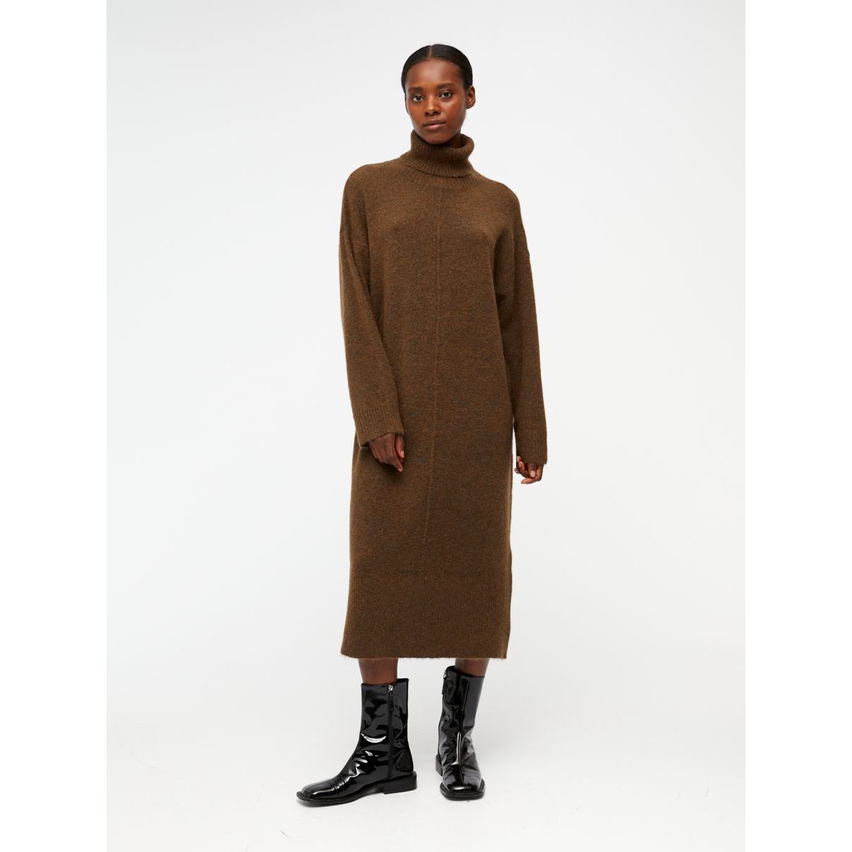 Robe pull discount oversize col roulé