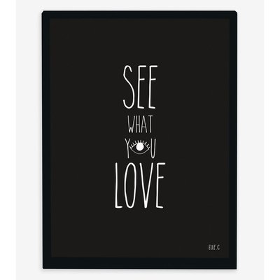 Affiche enfant See what you love LILIPINSO