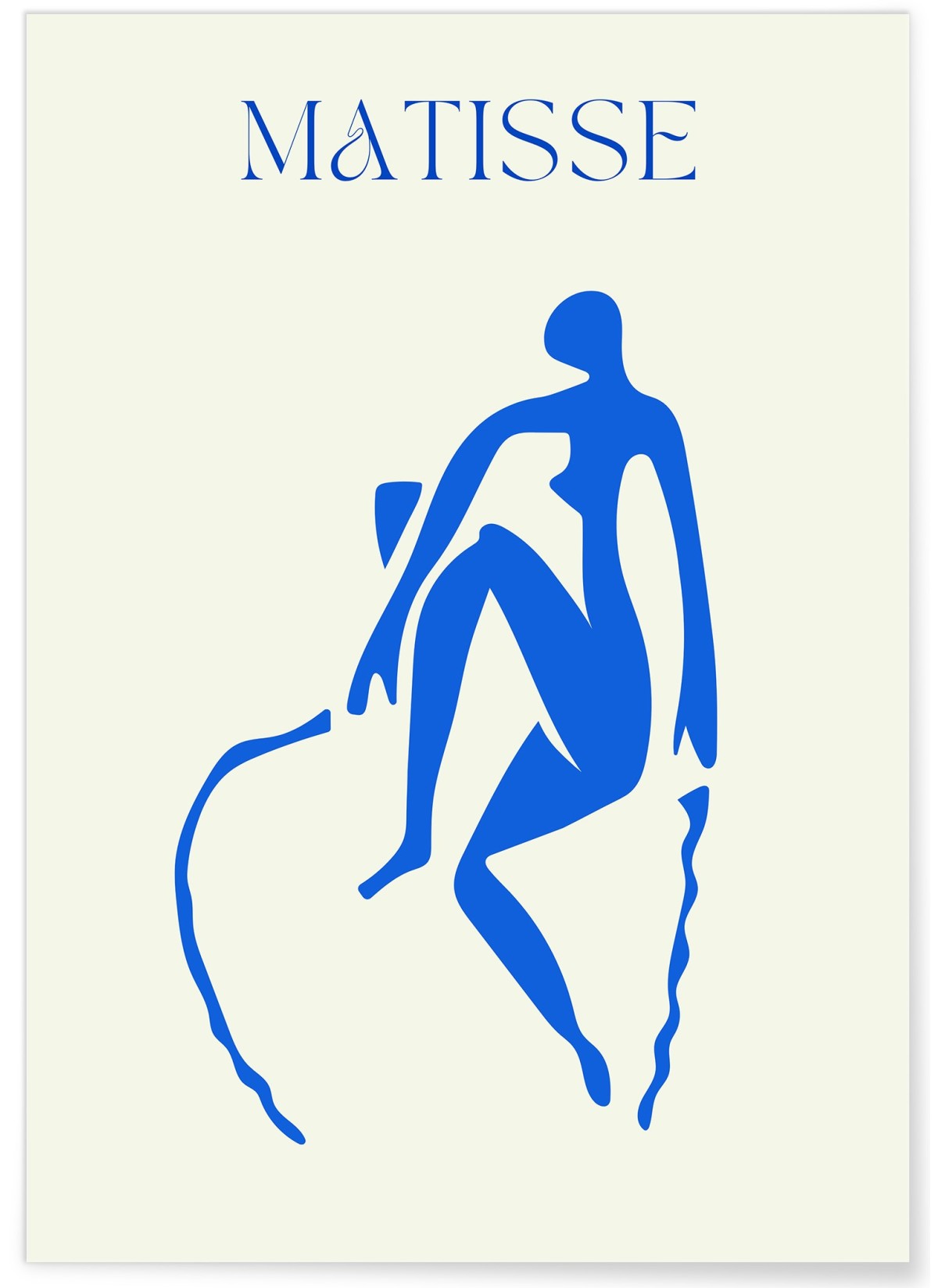 Affiche Matisse 'Silhouette Bleue' – Art moderne et minimaliste, L'AFFICHERIE