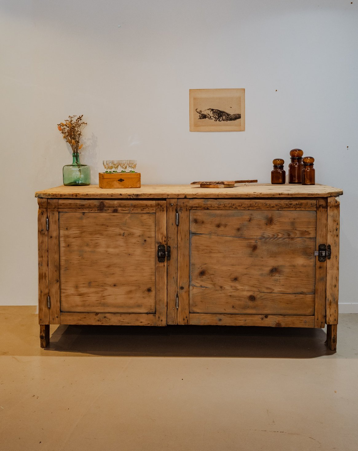 Grand meuble de métier en bois Fernand N°312 - Bon état, DEBONGOUT