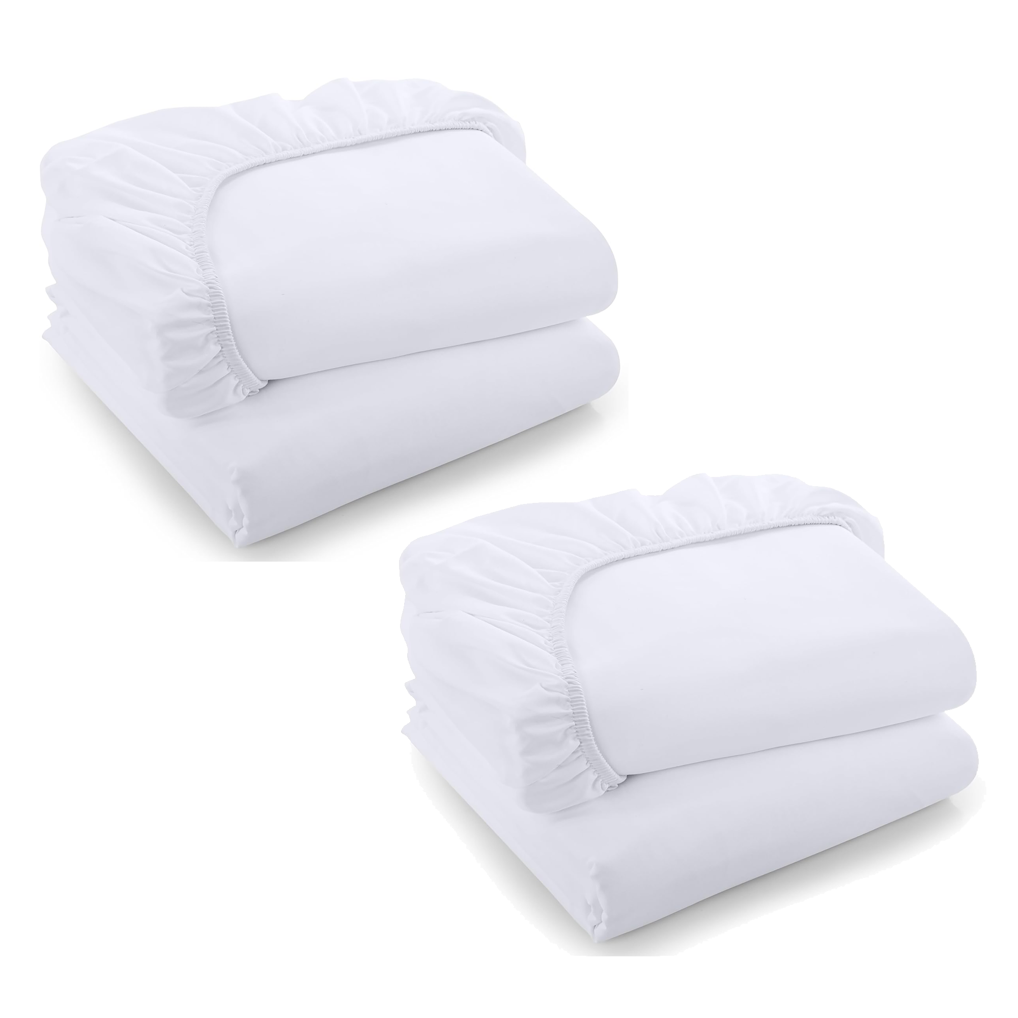 Starter Pack - Lot de 2 Draps Housse et 2 Alèses 60x120cm en coton Bio, PREMIERS MOMENTS