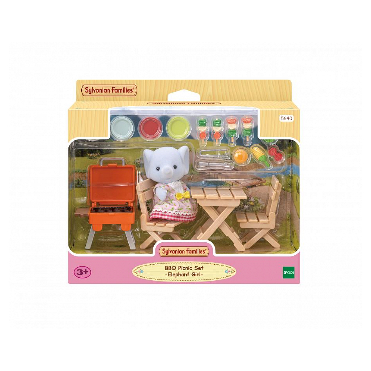 5640  La fille éléphant et son set de pique-nique, SYLVANIAN FAMILIES