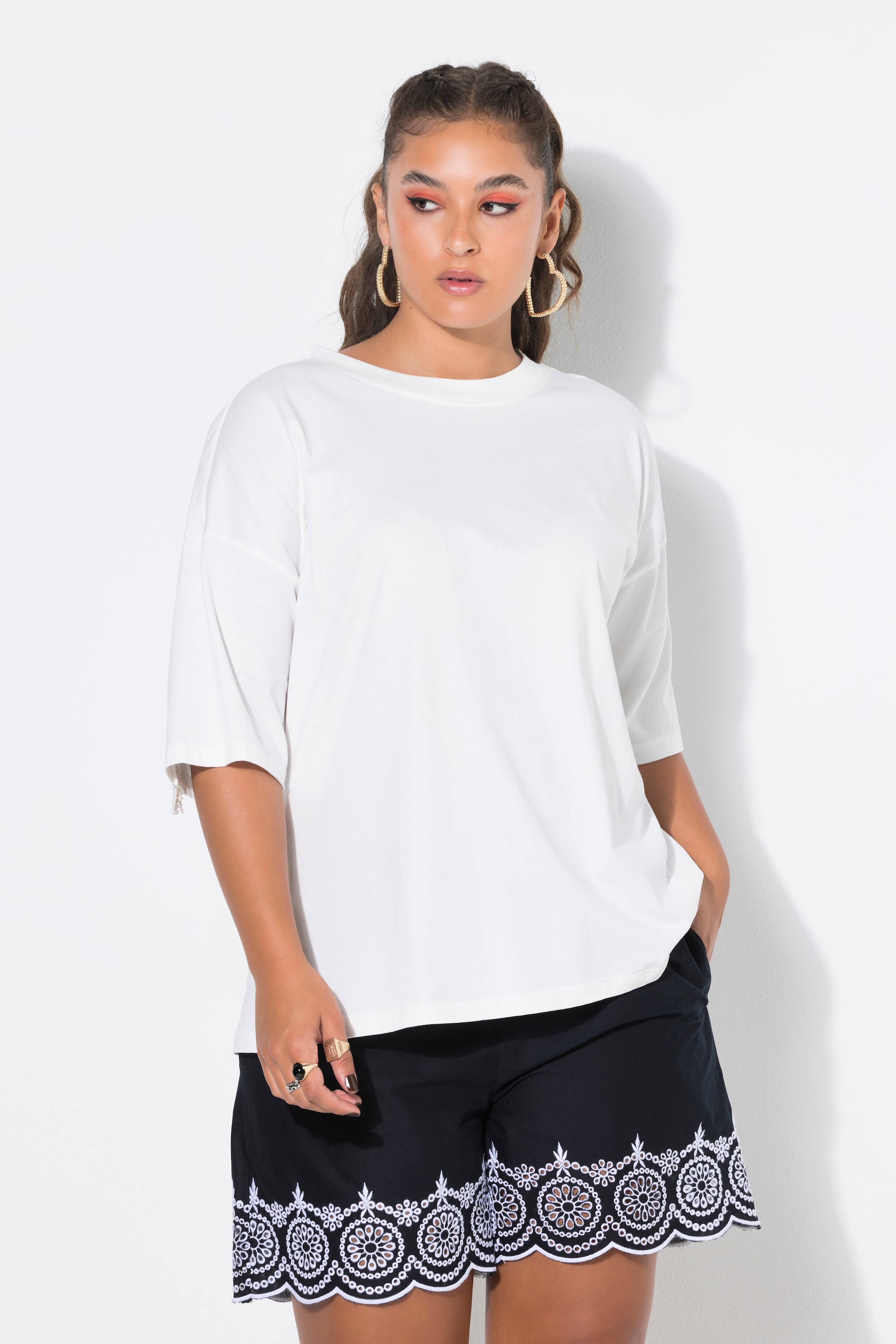 T-shirt oversize avec franges à perles, STUDIO UNTOLD