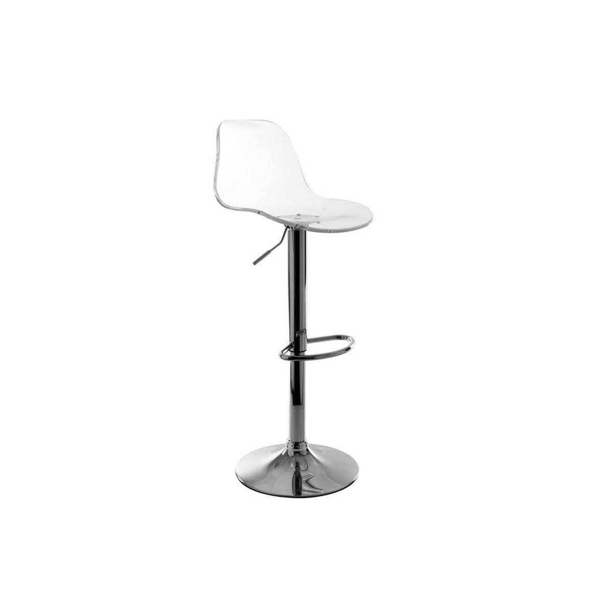 Tabouret de bar transparent GALILEO, MILIBOO