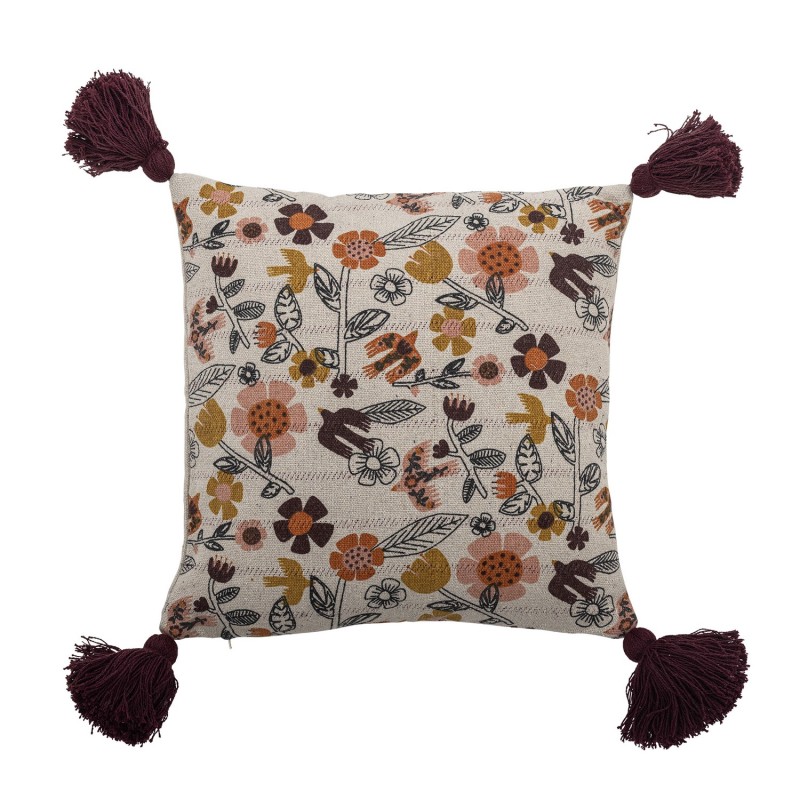 Coussin salon motif floral VIVIELLE, BLOOMINGVILLE