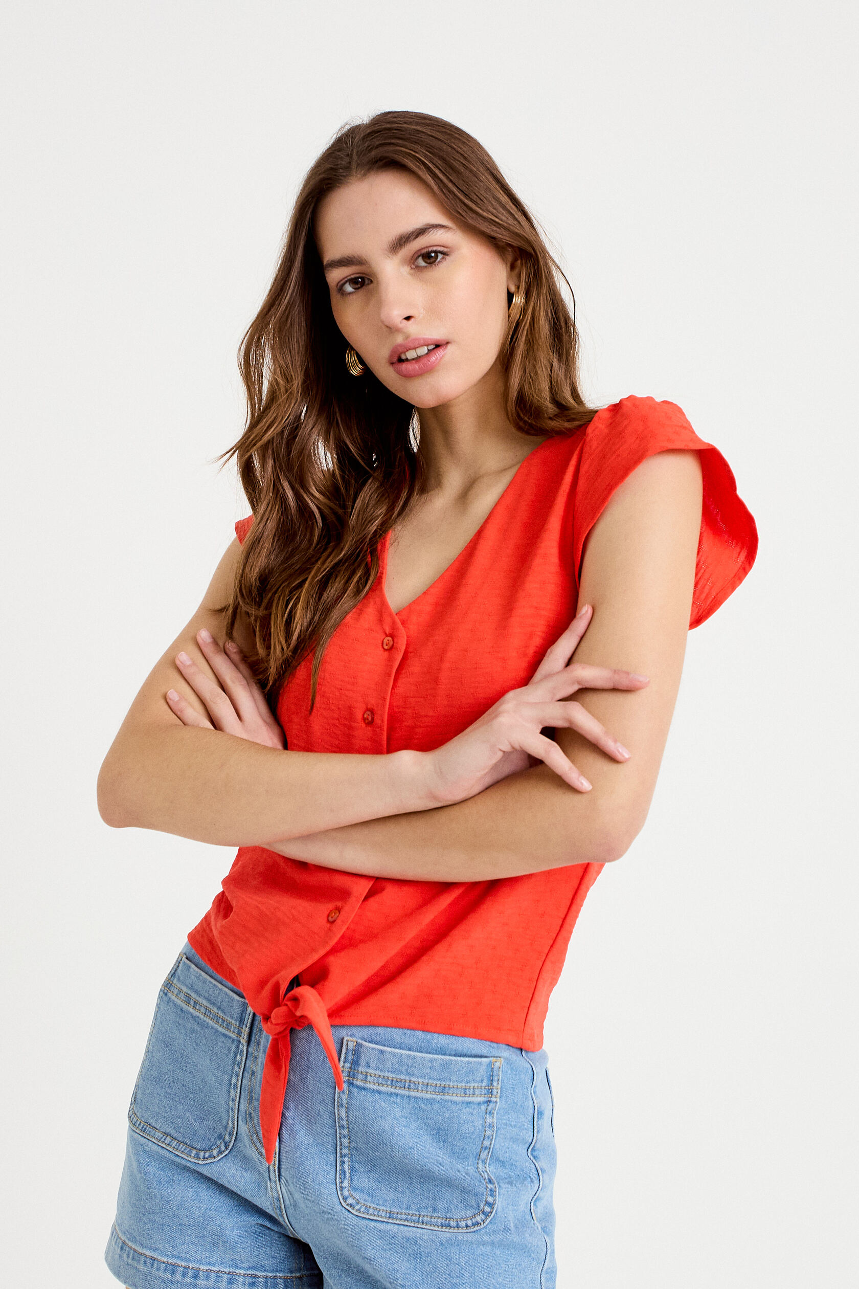 Blouse manches courtes, CACHE CACHE