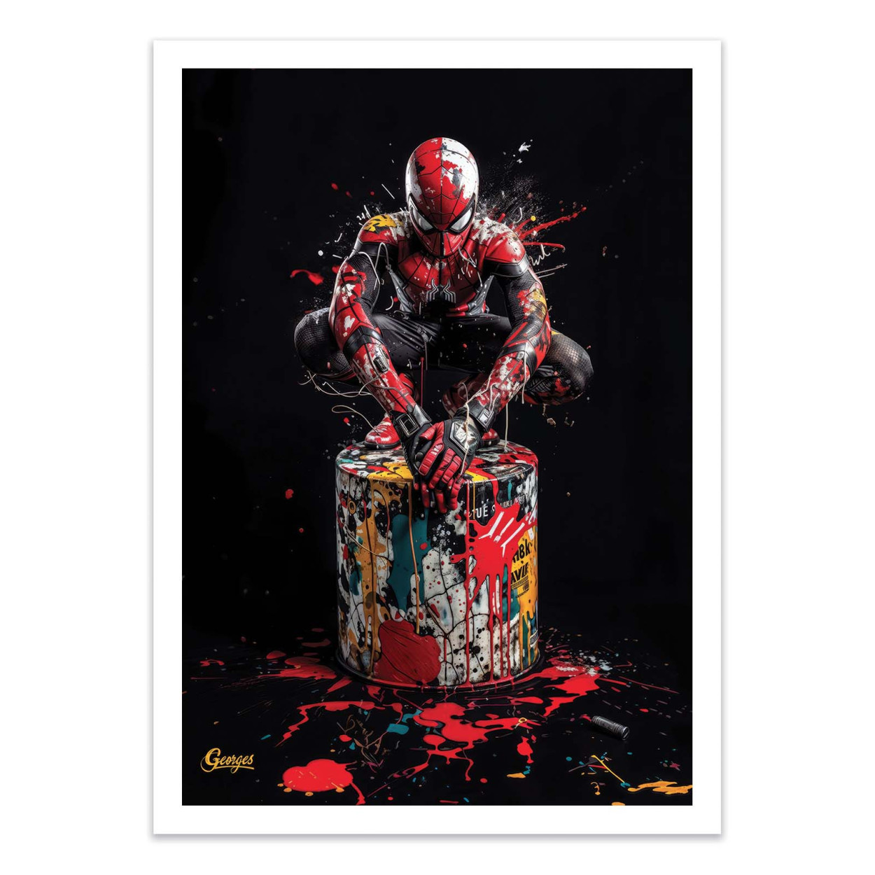 Affiche d'art - Spiderman - Georges, WALL EDITIONS