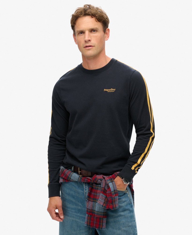 Haut à manches longues à logo rétro Essential, SUPERDRY