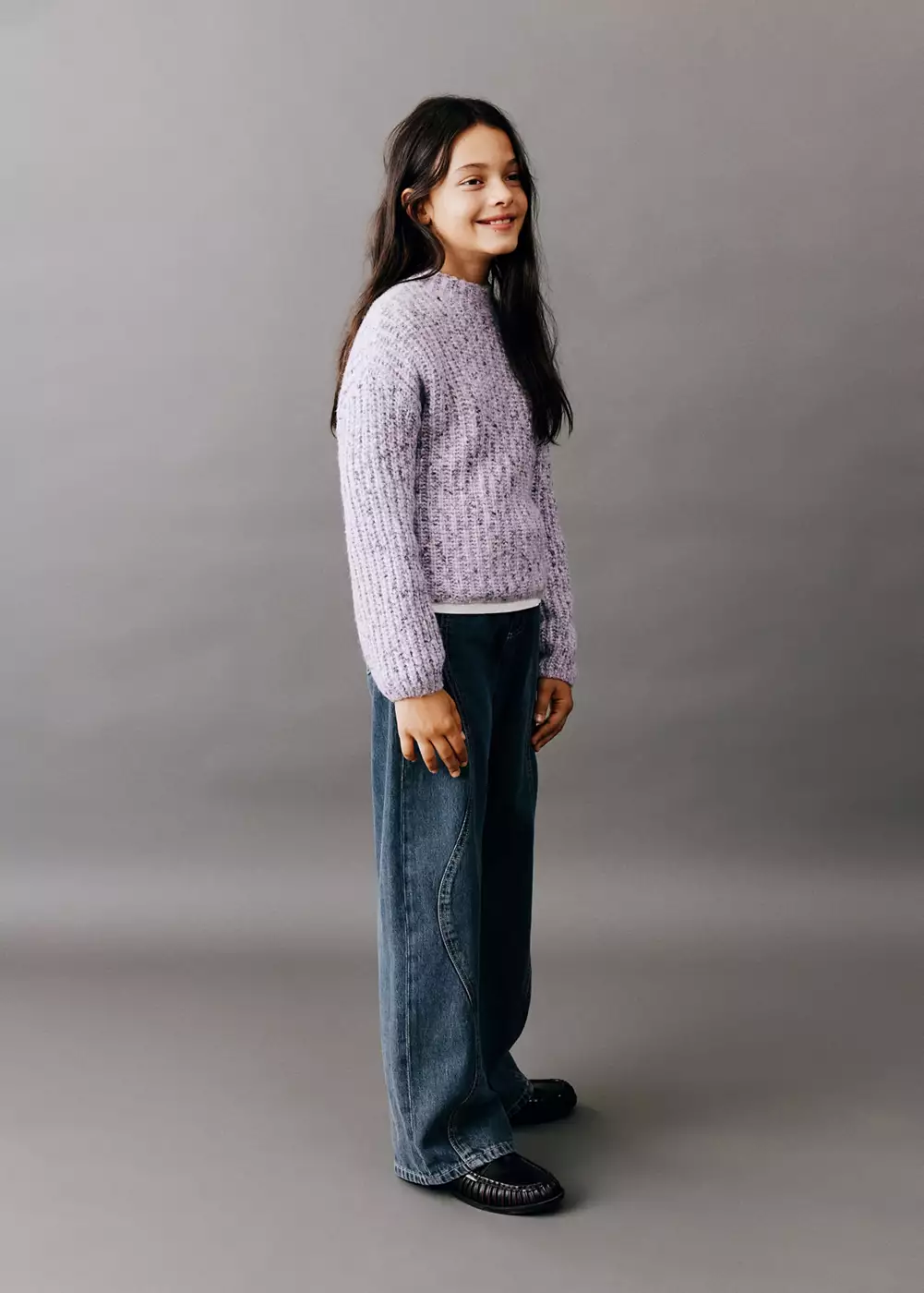 Jean wide leg coutures, MANGO KIDS