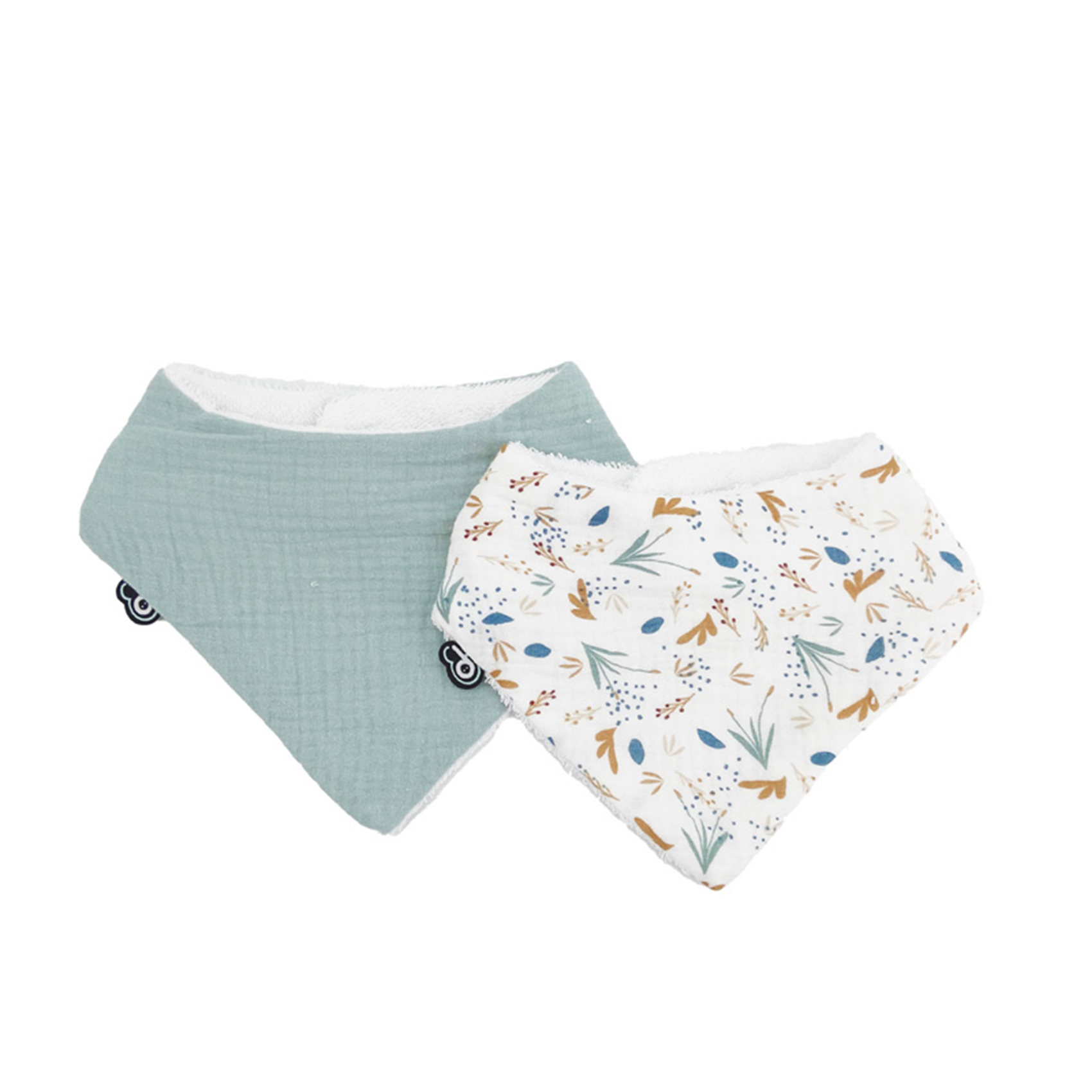 Lot de 2 bavoirs bandana bébé, HOME MAISON
