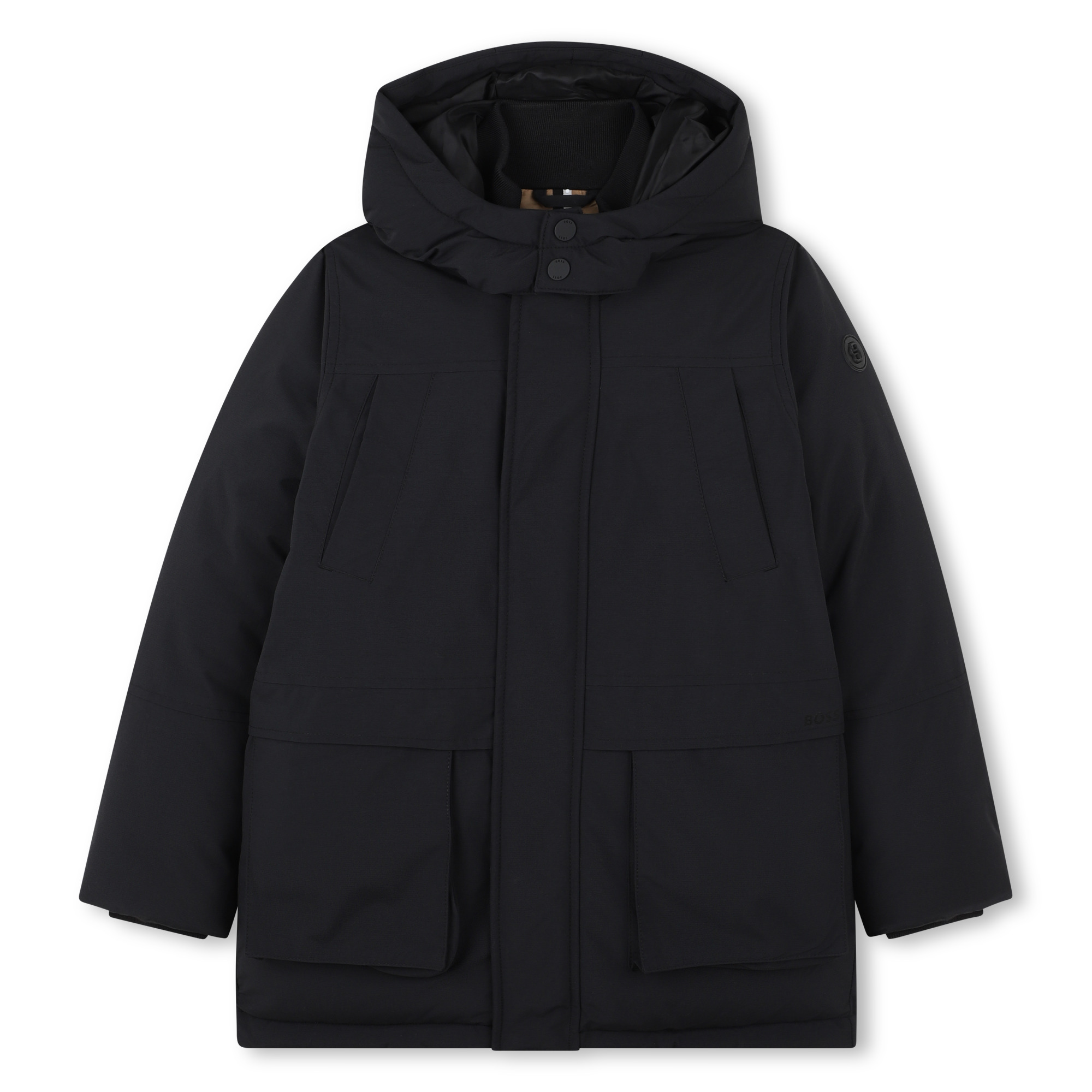 Parka lungo con cappuccio, BOSS KIDSWEAR