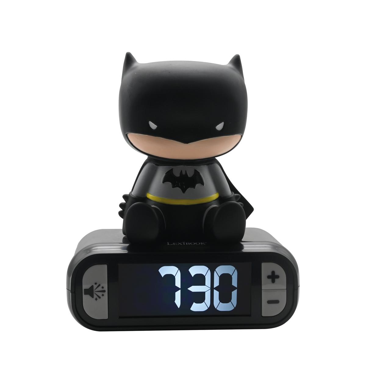 Réveil avec veilleuse Batman en 3D, LEXIBOOK
