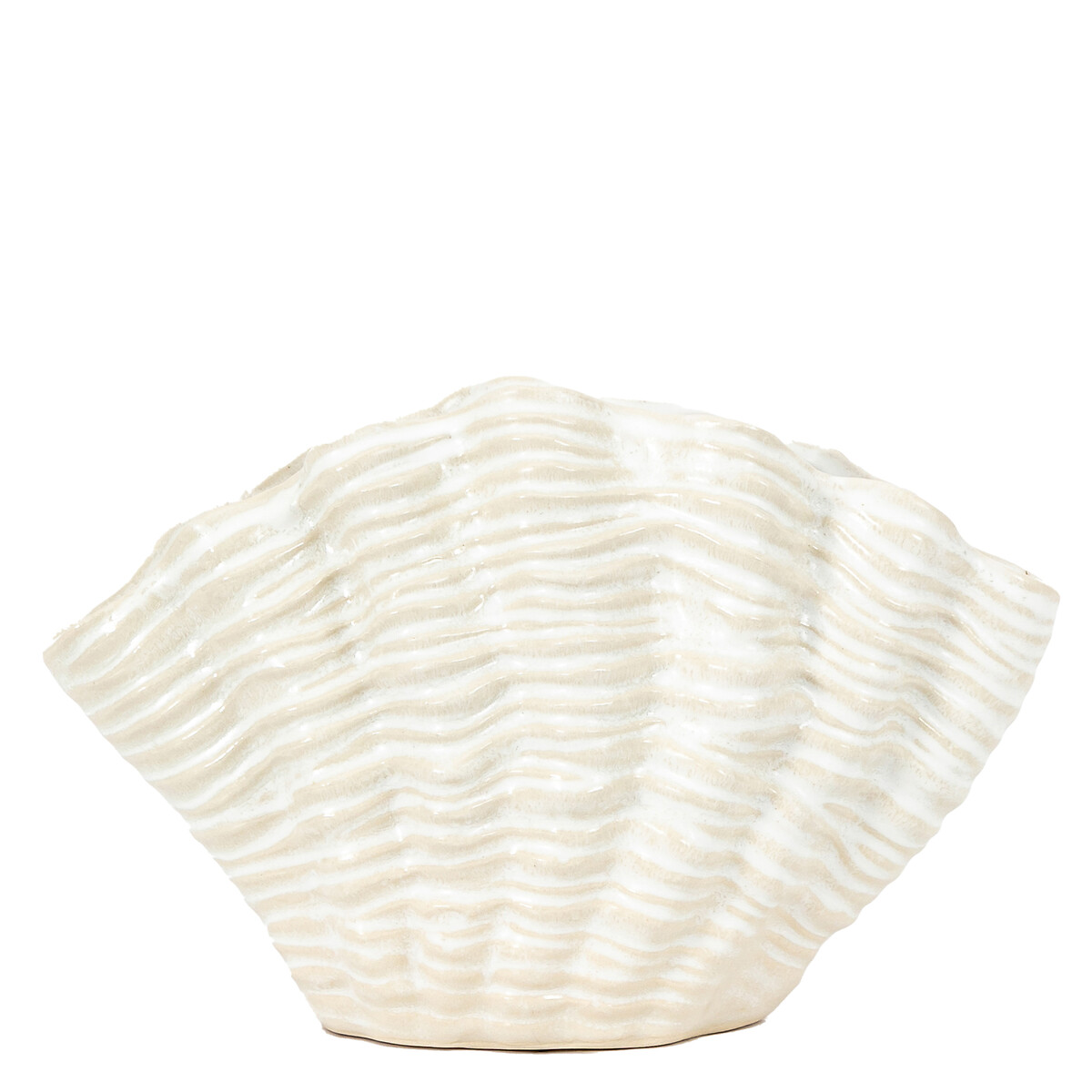 24cm Seashell Stoneware Vase, ÉDITÉ