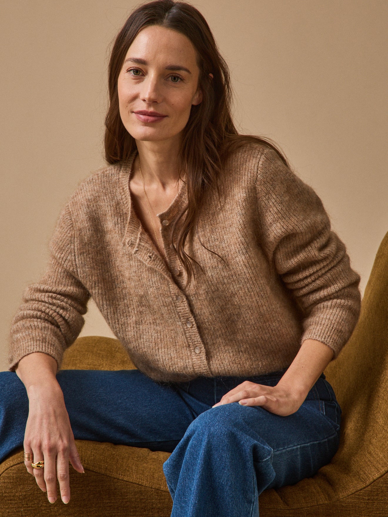 Gilet avec laine et mohair, CYRILLUS