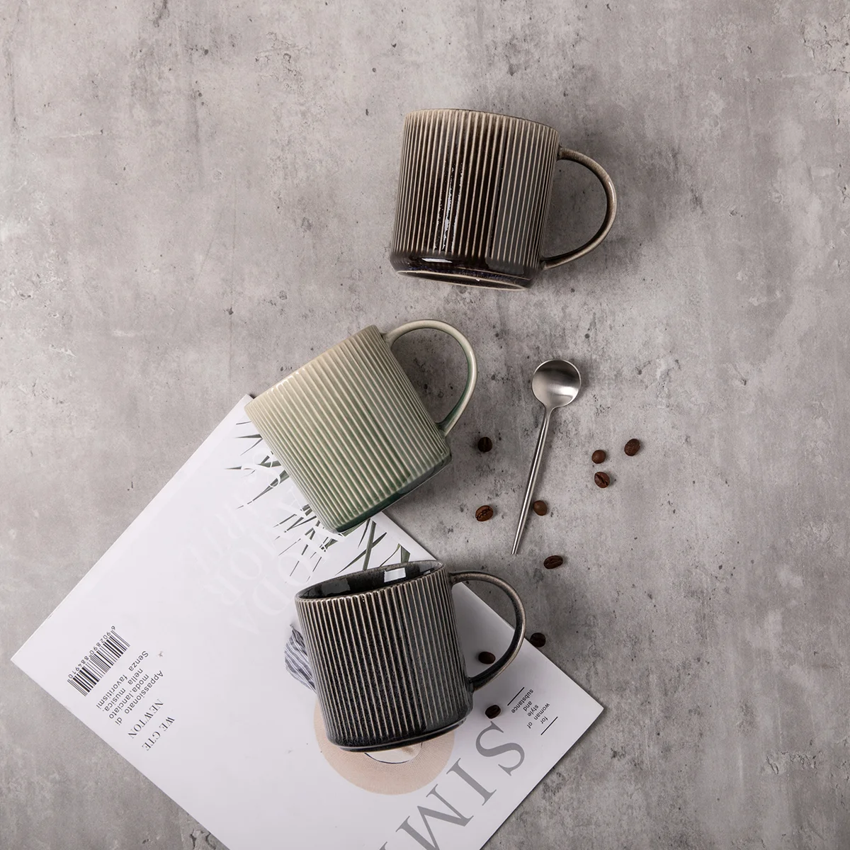 Lot de 2 mugs - "Charbon", LAGUIOLE CUISSON