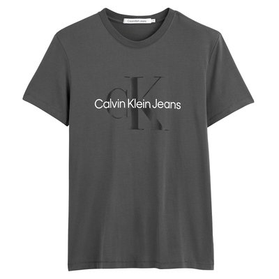 T-Shirt mit rundem Ausschnitt und Aufdruck vorne CALVIN KLEIN JEANS