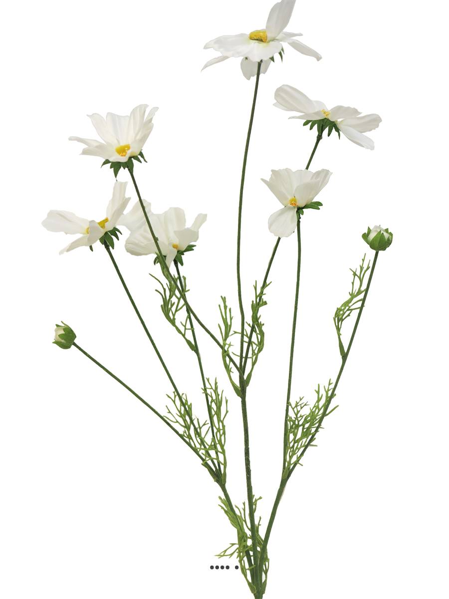 Cosmos artificiel en tige, H 92 cm Crème, ARTIFICIELLES