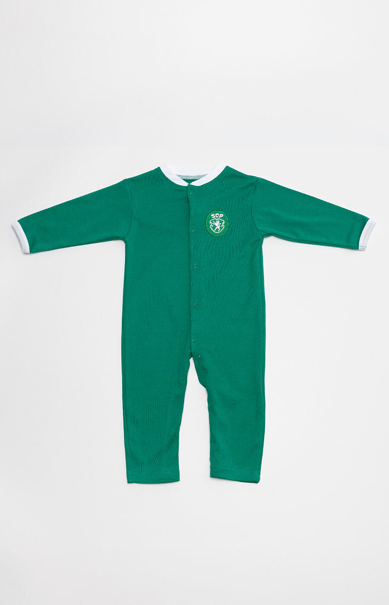 Babygrow Manga Comprida Verde Logo Retro, Sporting Clube de Portugal, SPORTING CLUBE DE PORTUGAL