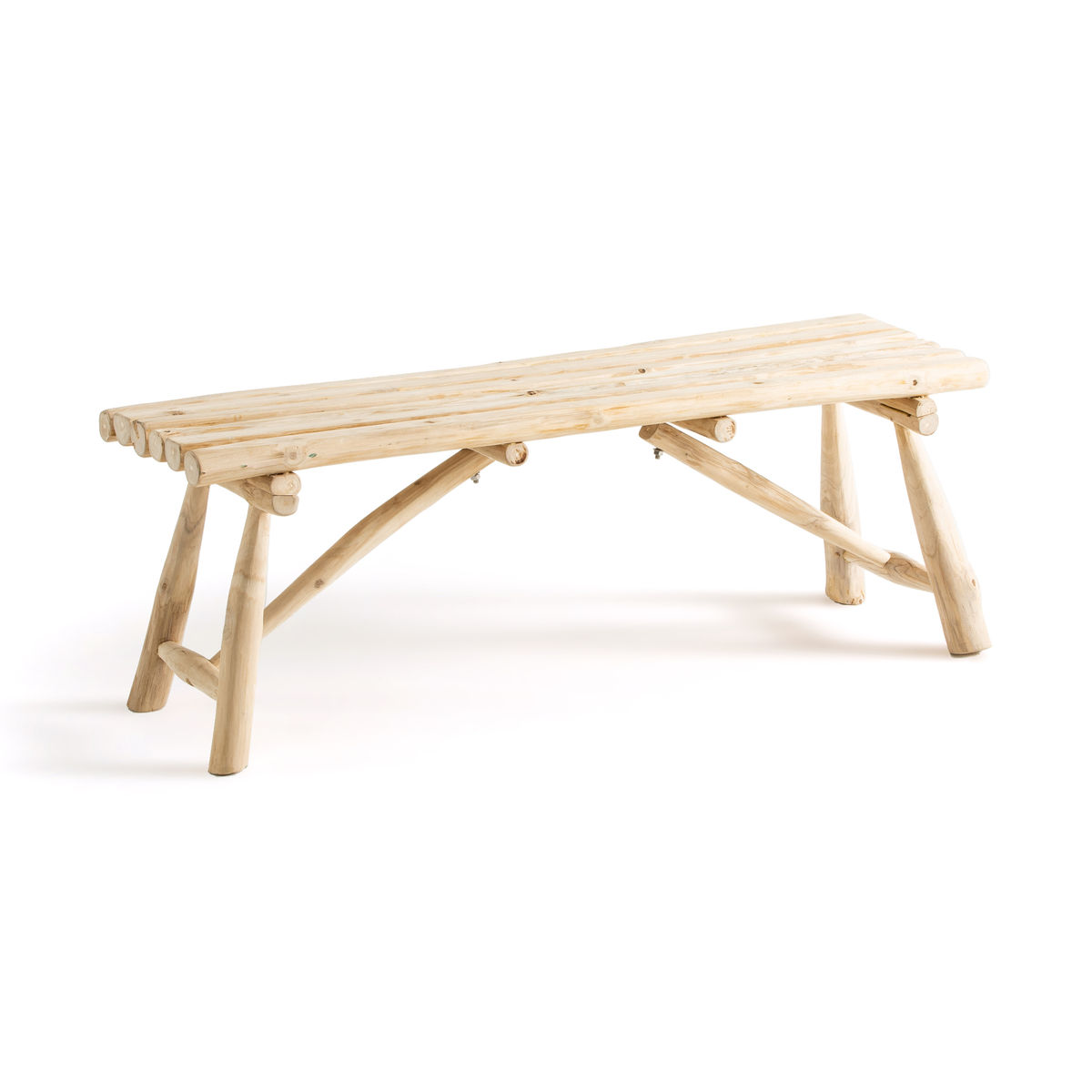 Product photograph of Ghada Teak Bench from La Redoute UK
