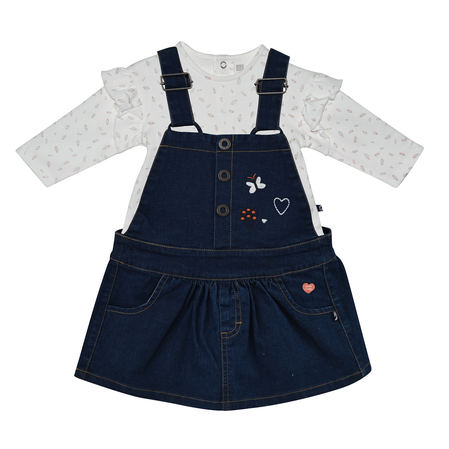 T shirt + robe salopette deborah, SUCRE D'ORGE
