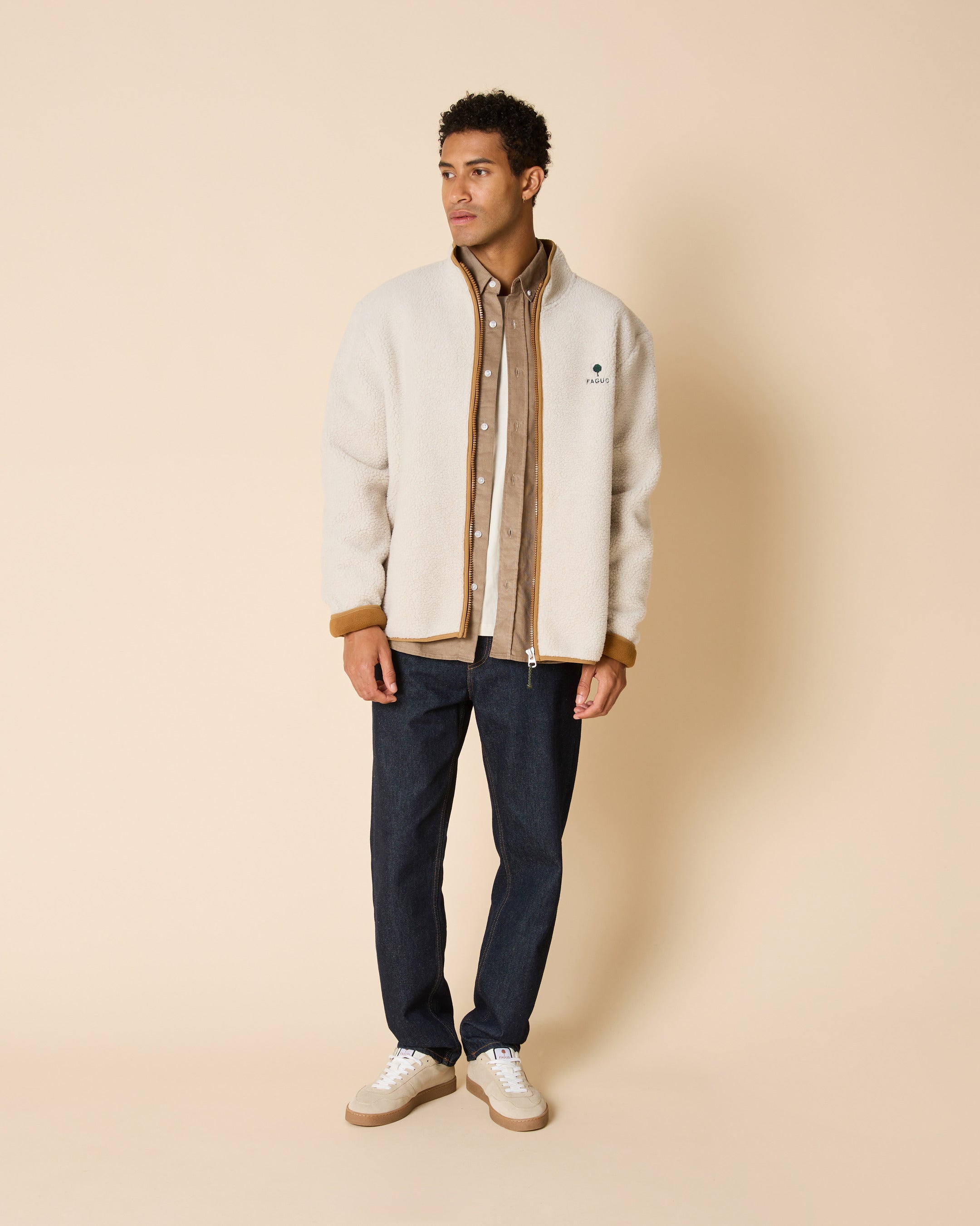 Veste polaire en sherpa, FAGUO