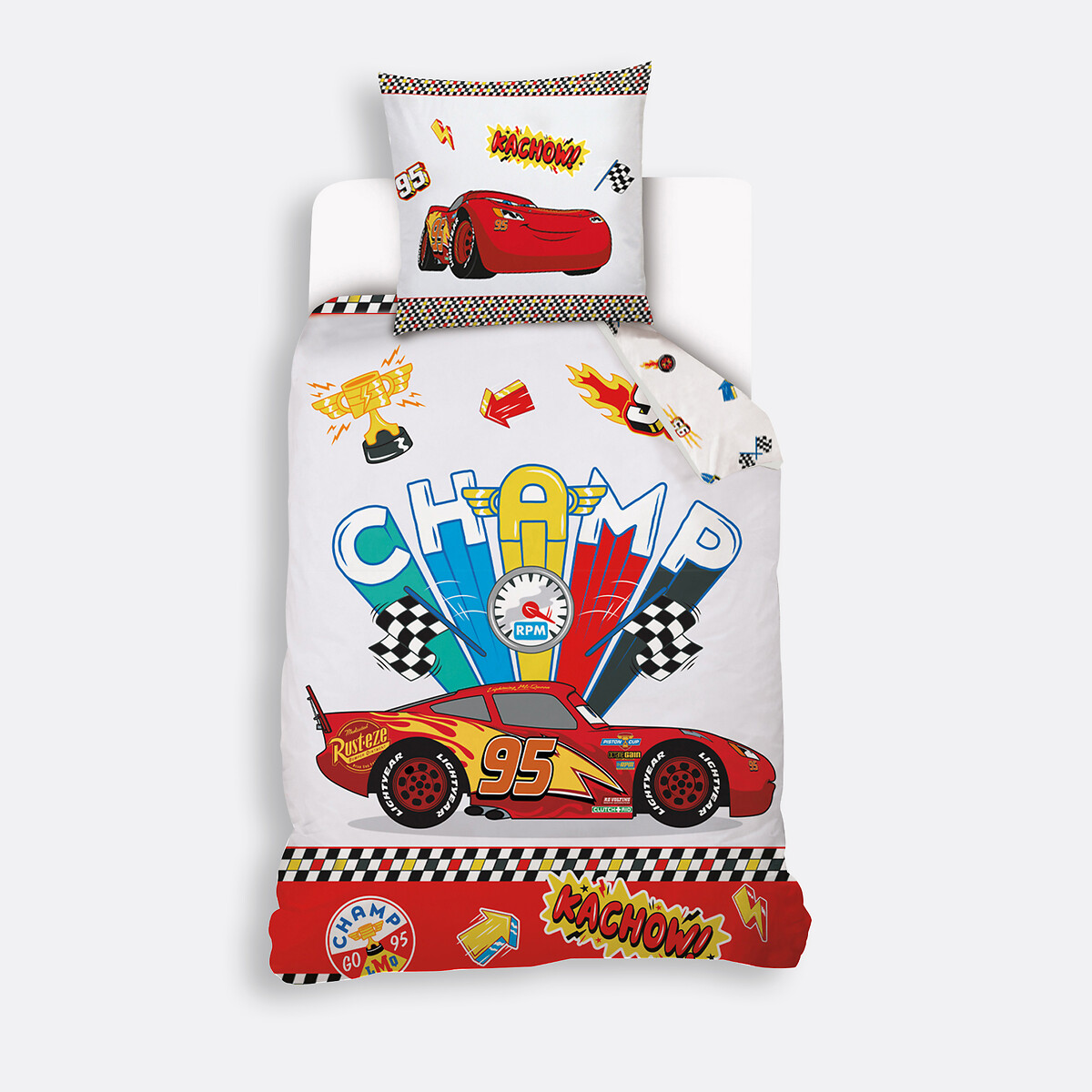 Parure de lit coton, Cars Flash Mc Queen