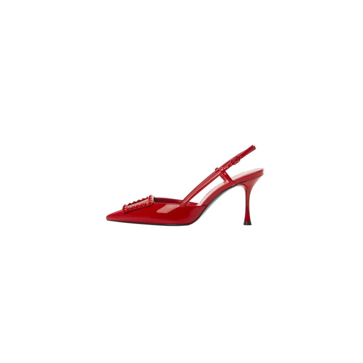 Chaussures talons avec bride arri re rouge Mango La Redoute