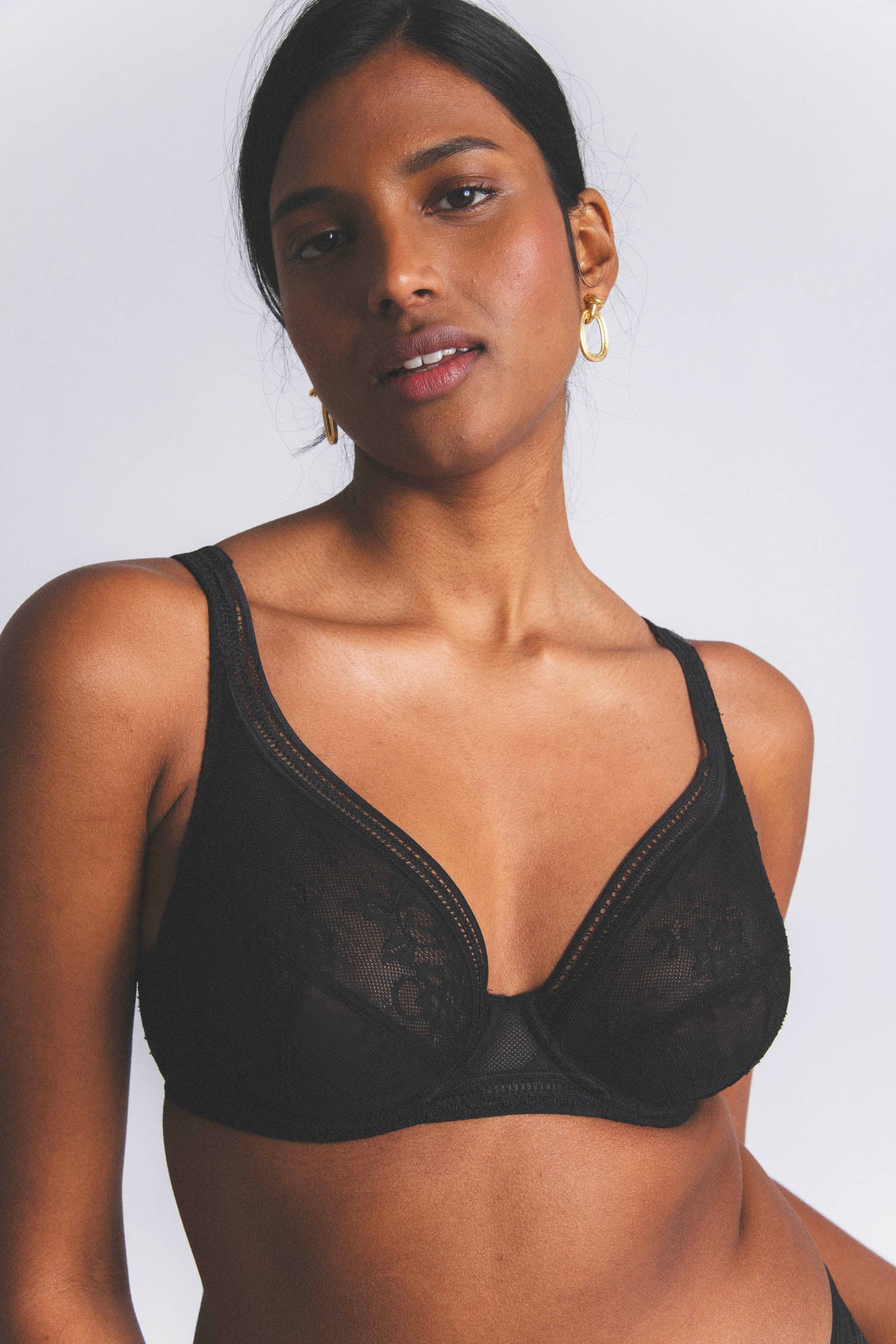 Soutien-gorge triangle grande taille en dentelle MISS LEJABY, MAISON LEJABY