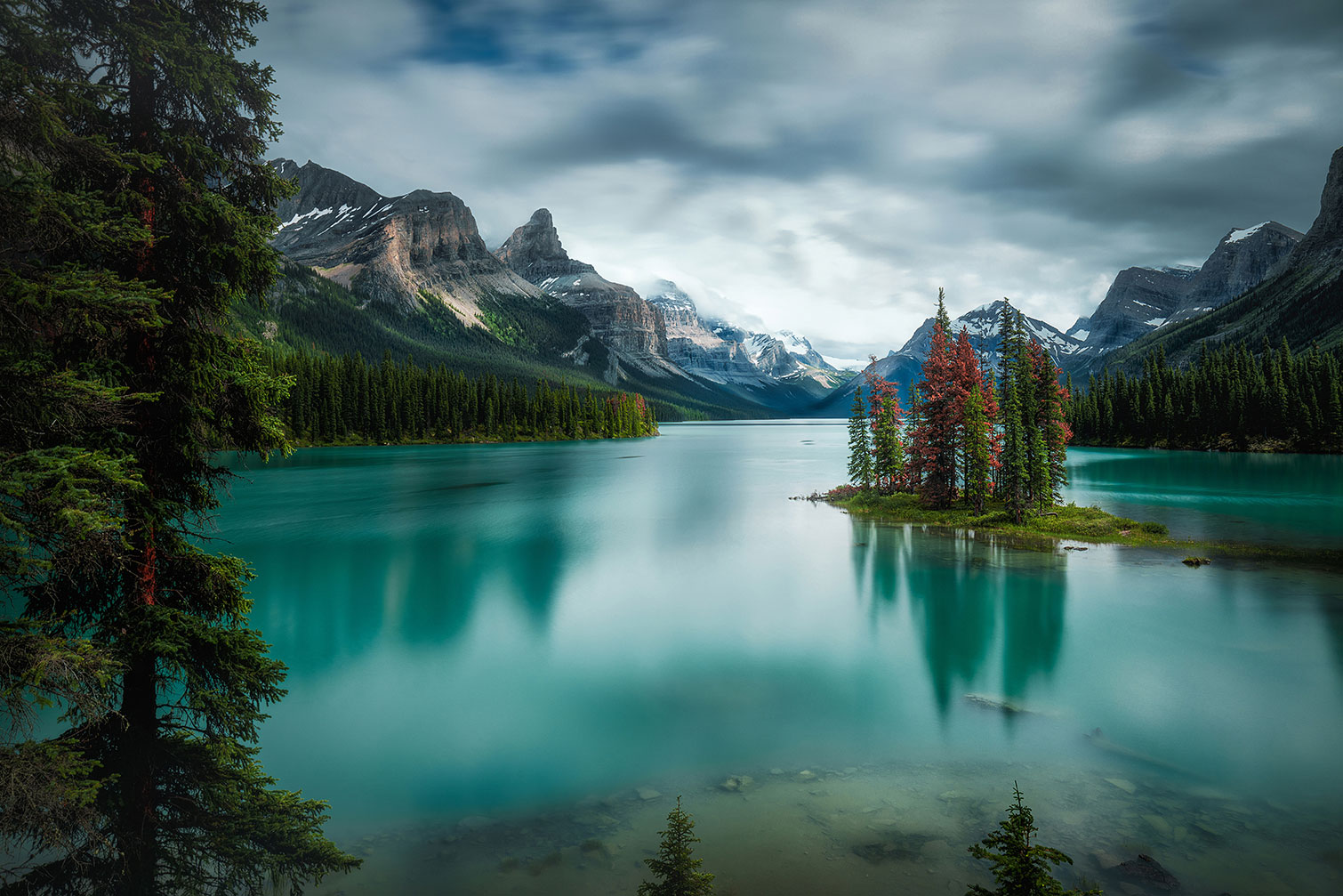 Tableau paysage du Canada, Lac de Banff, HEXOA