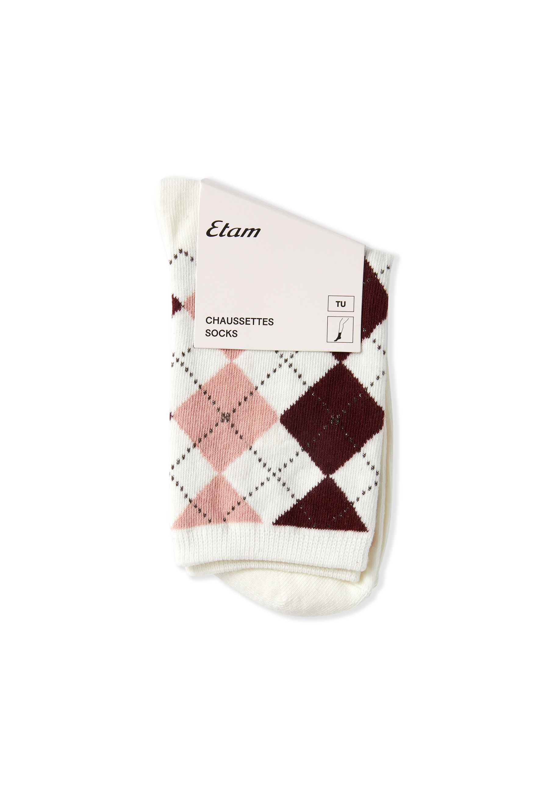 Chaussettes à motifs avec coton OXFORD, ETAM