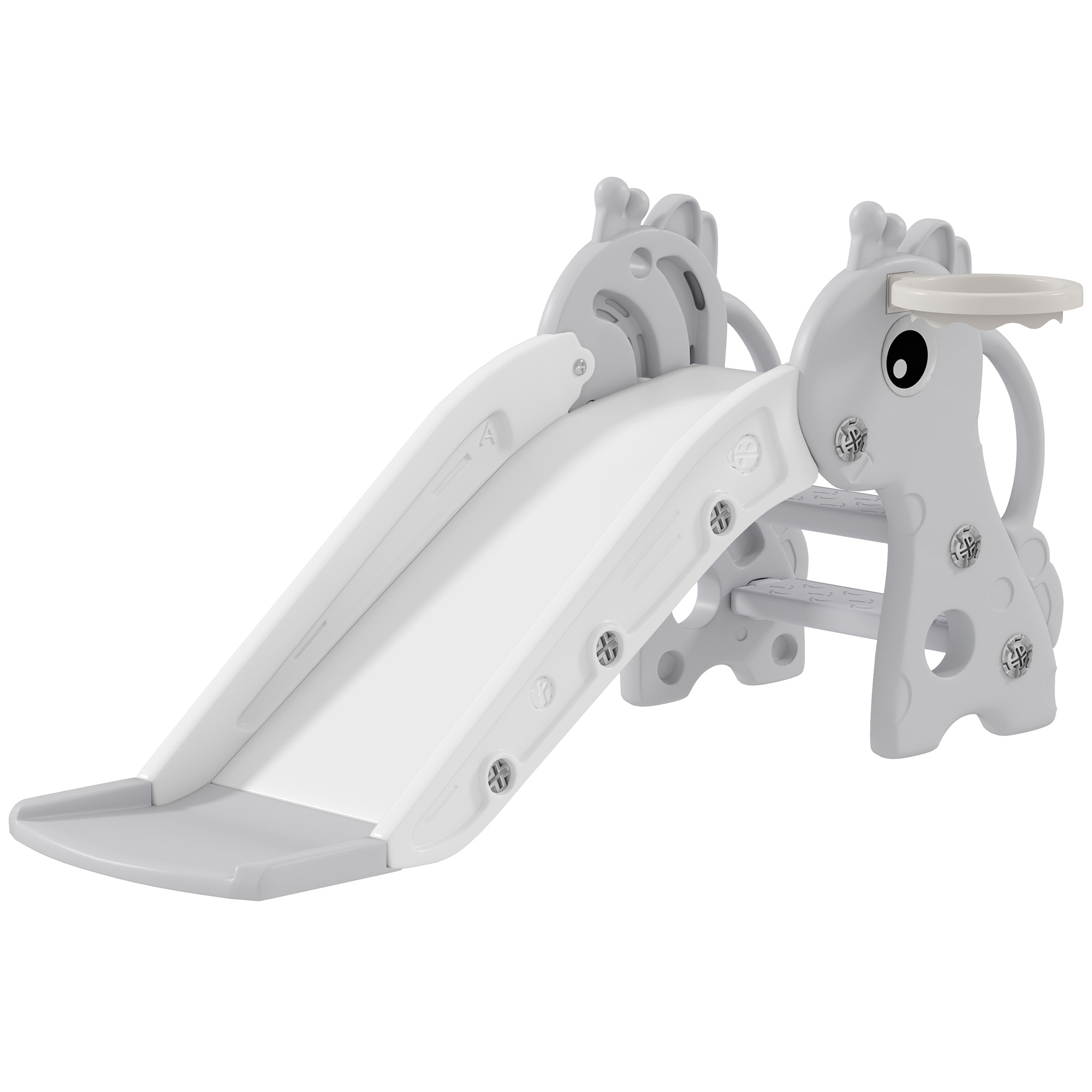 Toboggan pour enfants Plastique Gris, AIYAPLAY