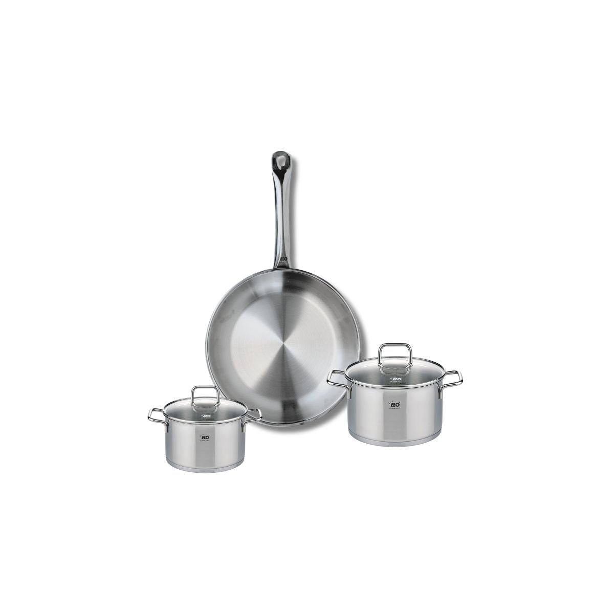 Batterie 1 poêle 24cm + 2 faitouts 12/14cm PROFI CITRIN, ELO