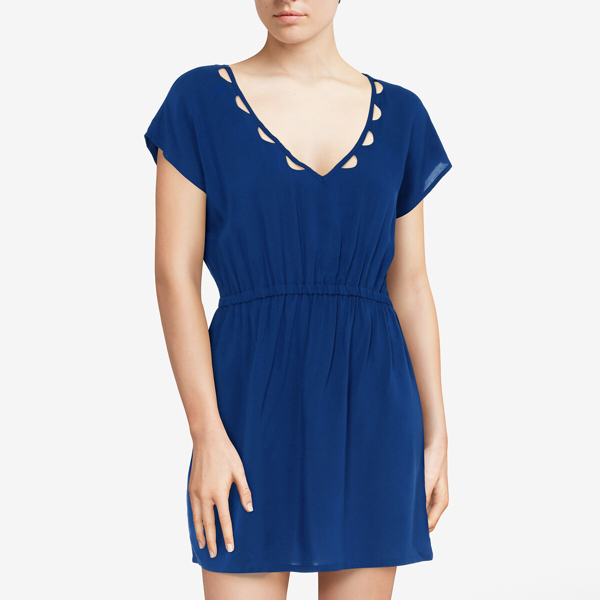 Robe de plage enea bleu fonc Passionata La Redoute