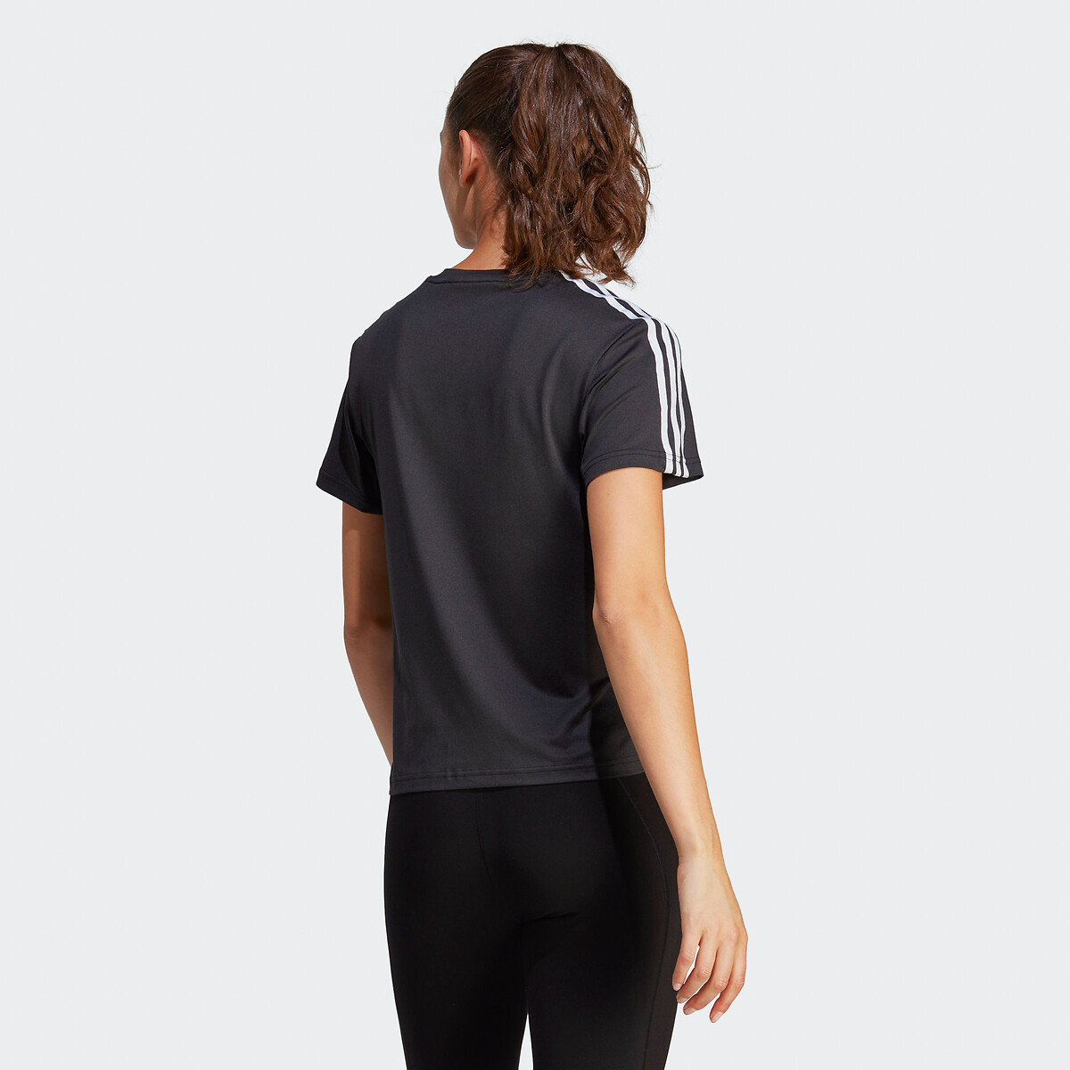 Womens adidas 3 stripe top store
