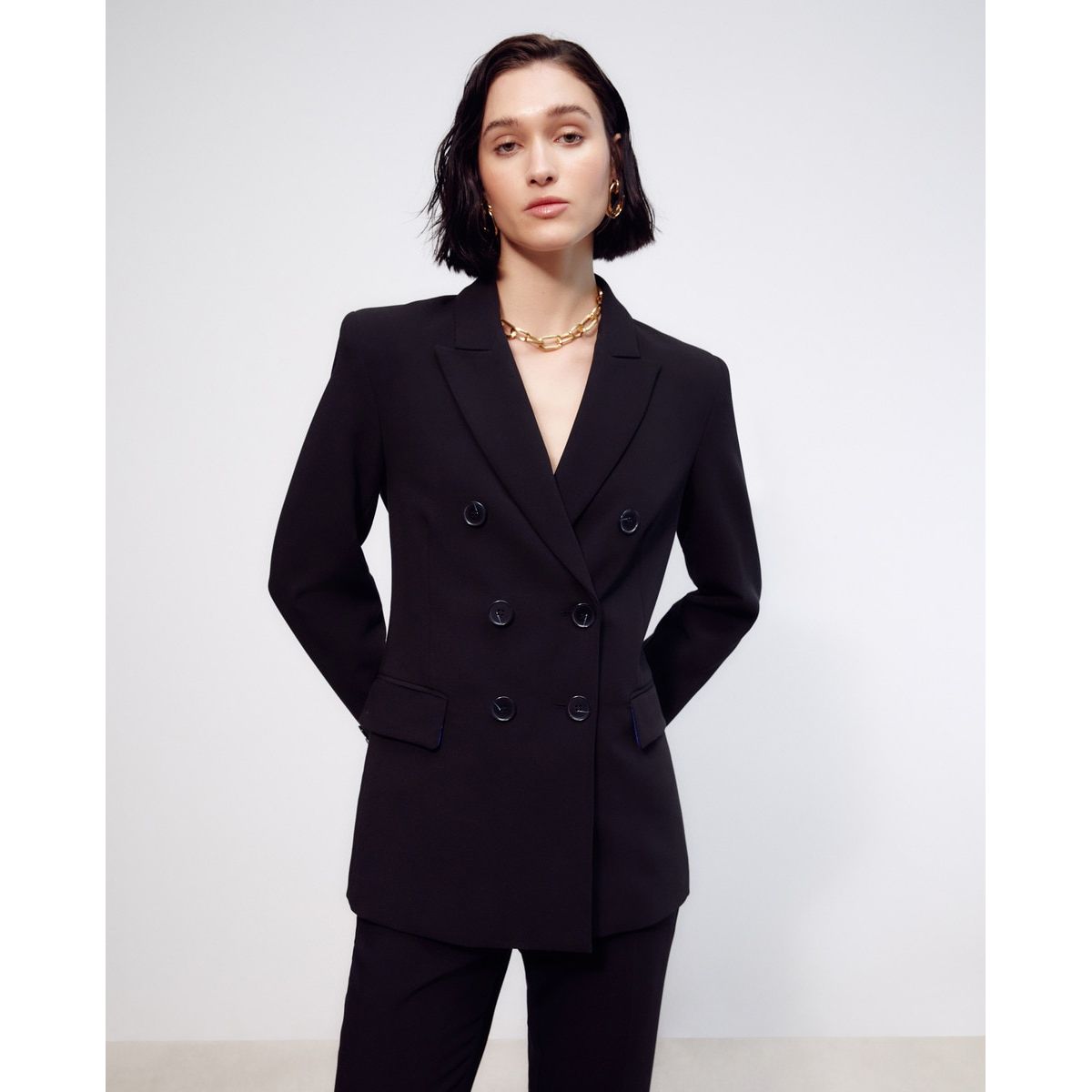 Blazer croisé noir femme 2025