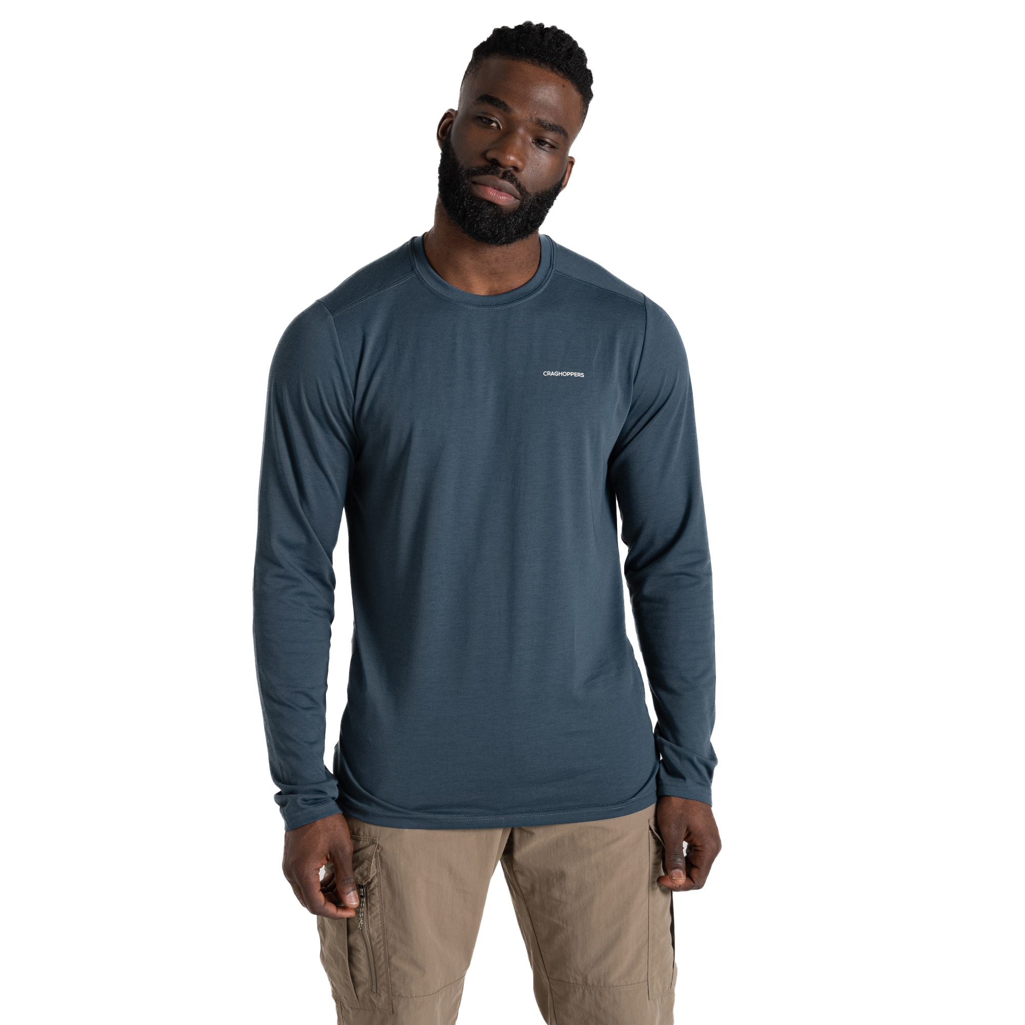 T-shirt uni manches longues ABEL, CRAGHOPPERS