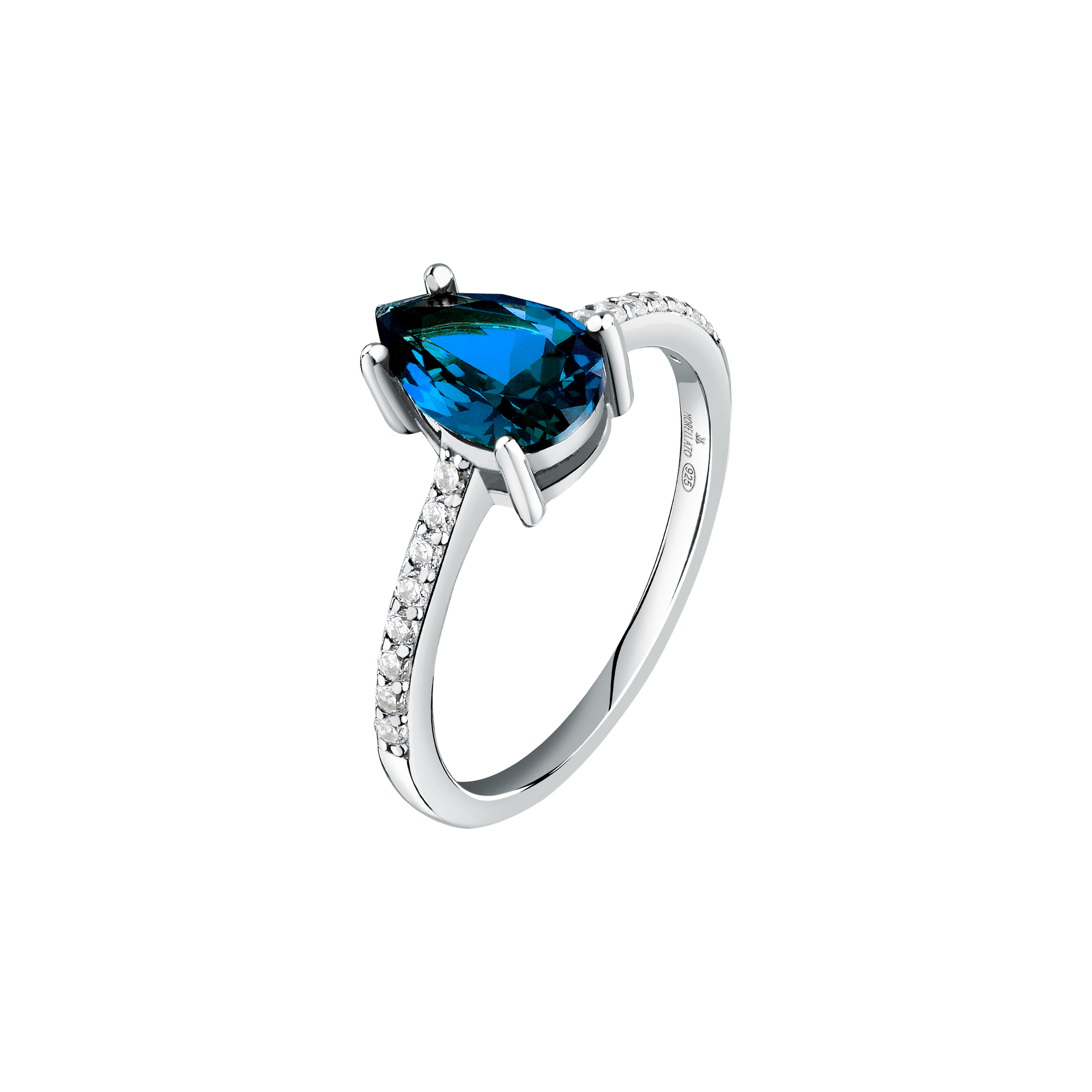 Bague en acier, cristaux, ipg TESORI, MORELLATO