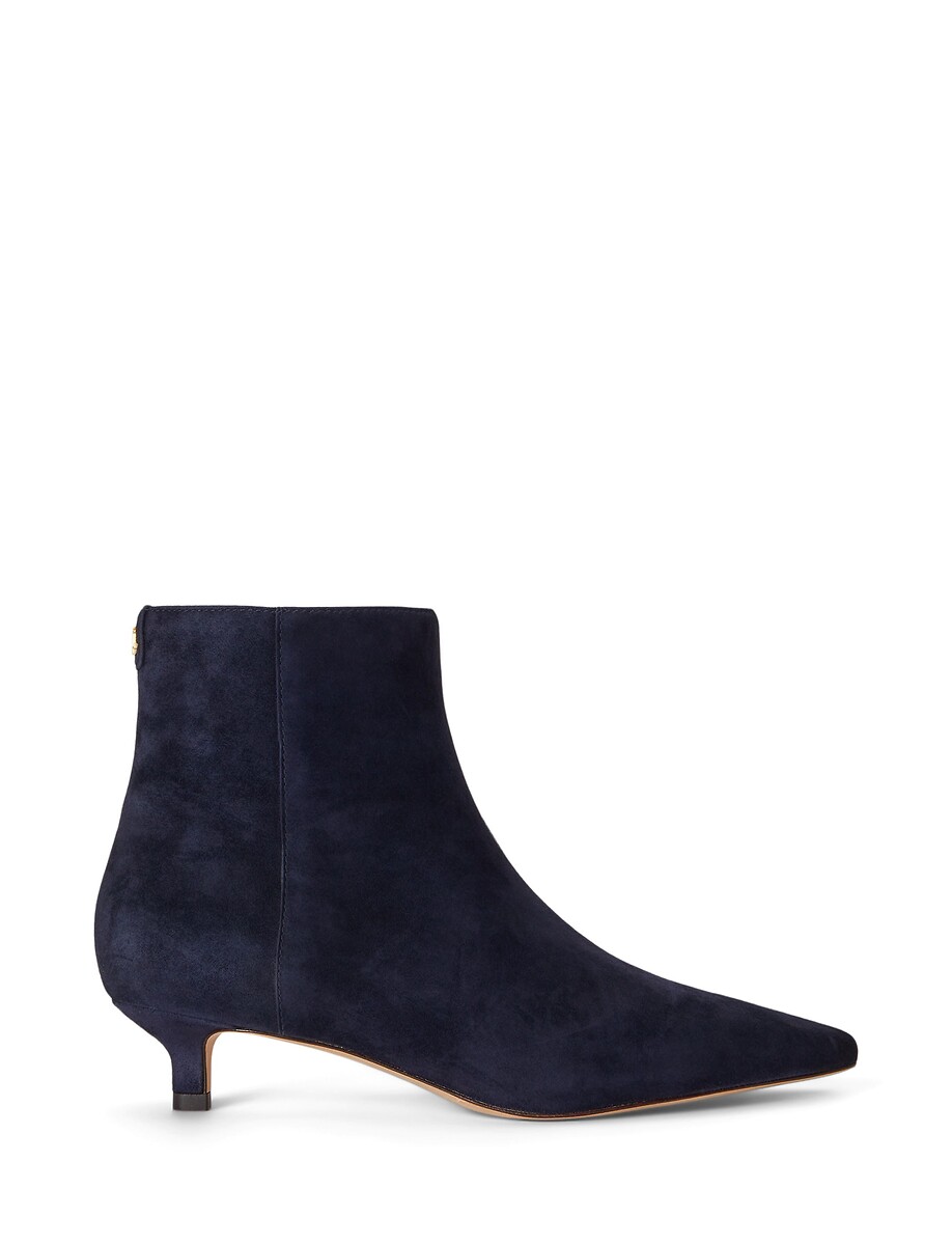 Bottines pointues kitten-heel en cuir suède, FRANCESCA, LAUREN RALPH LAUREN