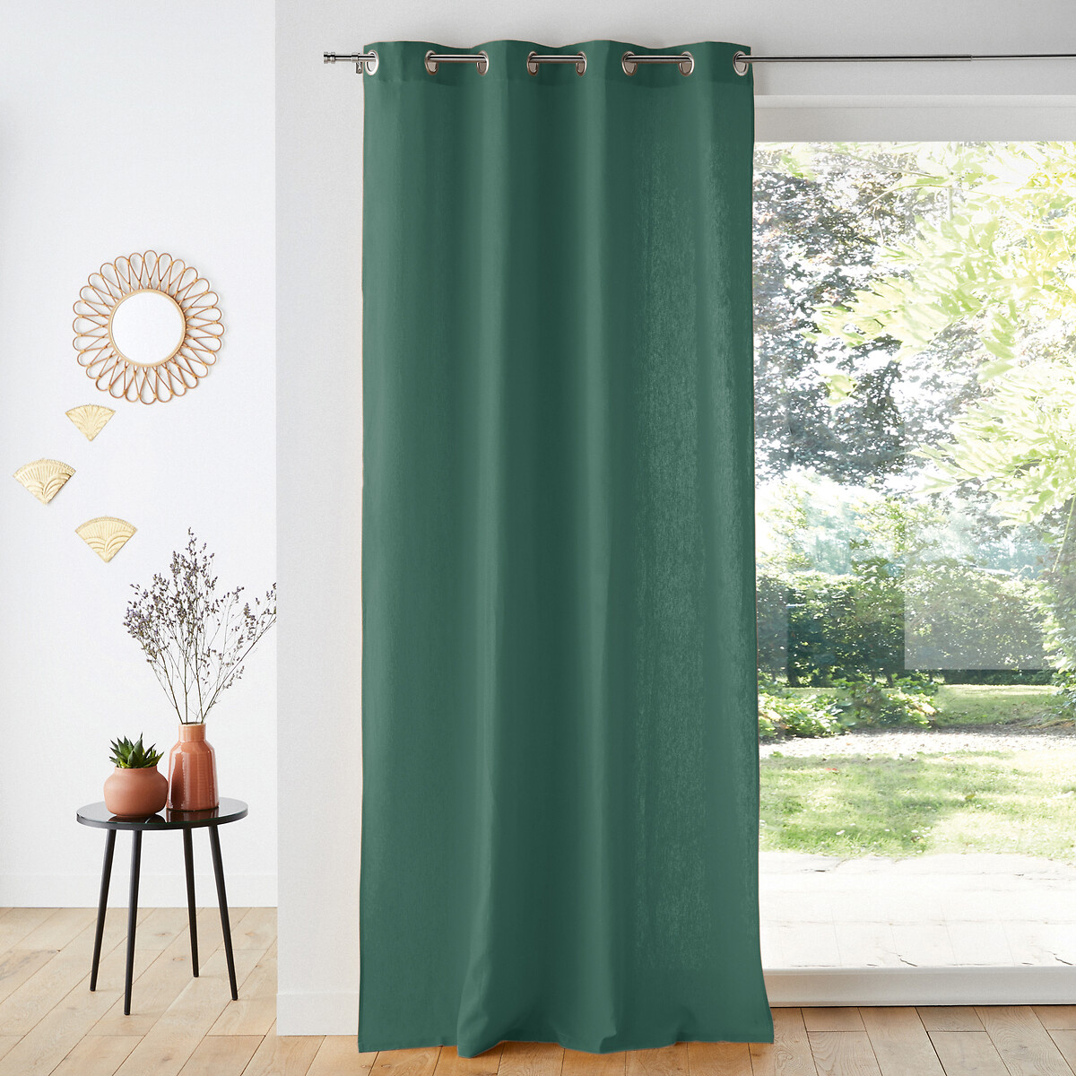 Odorie Linen Viscose Single Eyelet Curtain