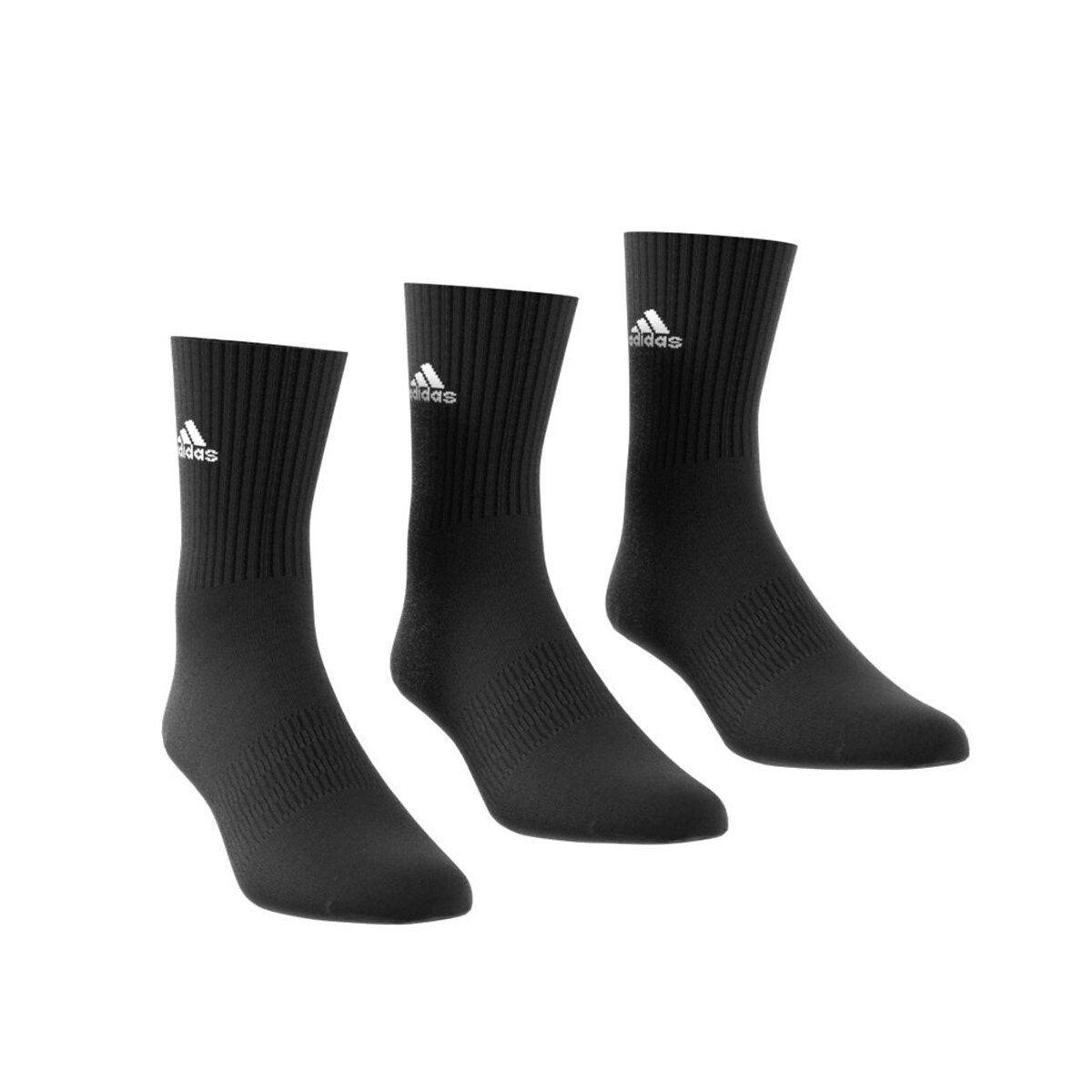 Lot de 3 paires de chaussettes hautes multicolores en coton mélangé unies  avec une coupe haute ADIDAS ORIGINALS - CCV Mode