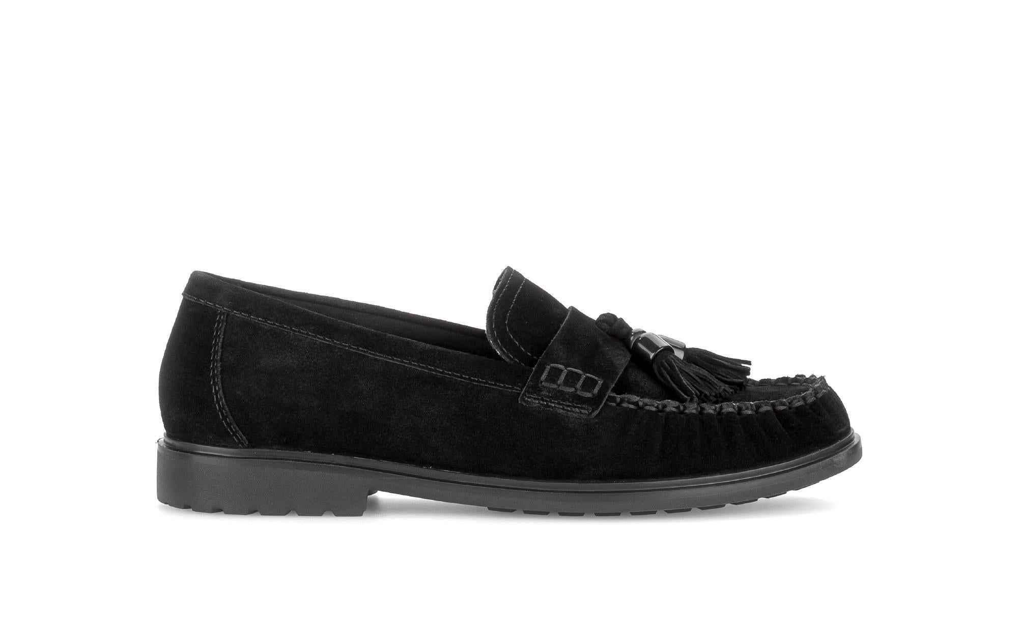 Mocassins en cuir à talon décroché, GABOR