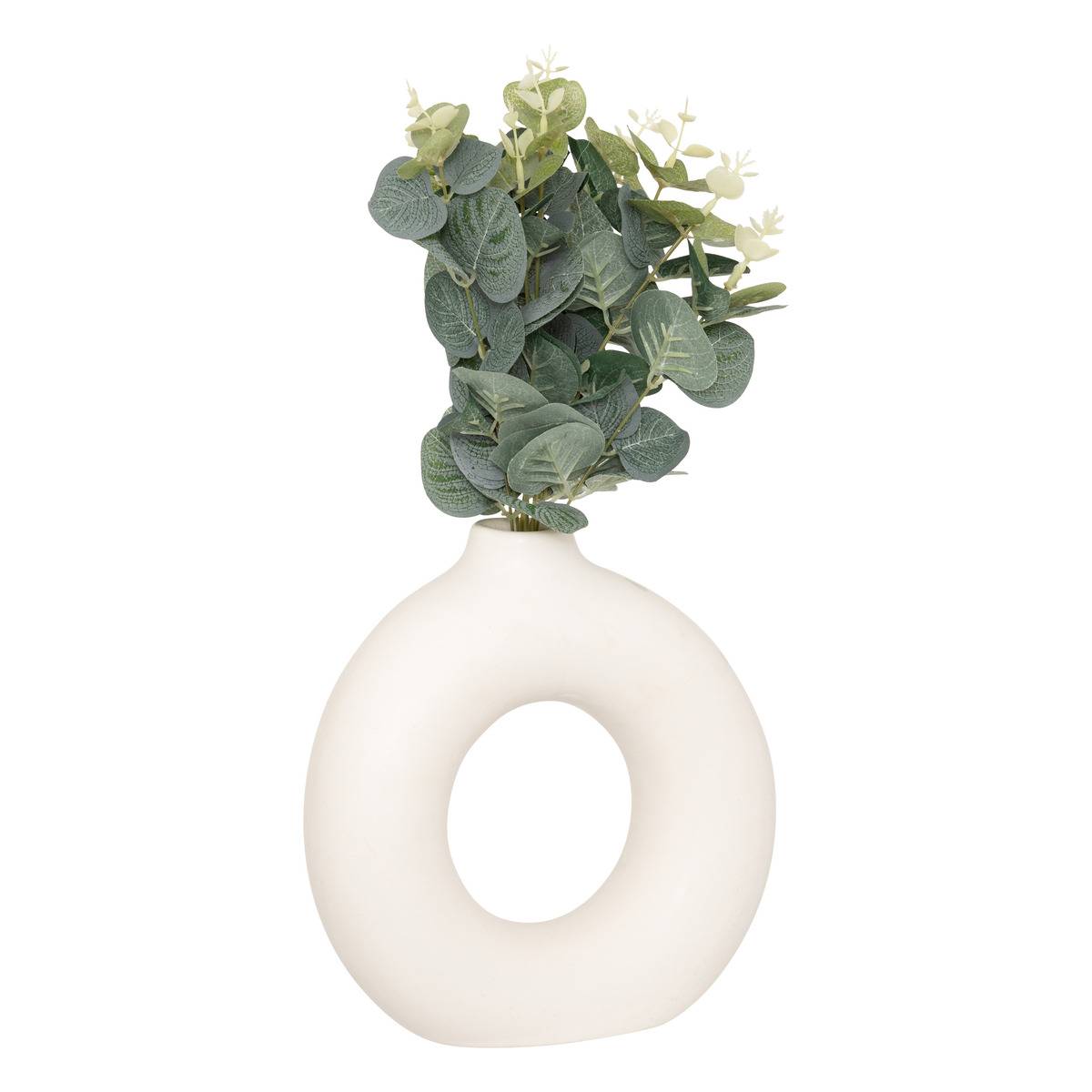 Composition eucalyptus avec vase SUZA, ATMOSPHERA