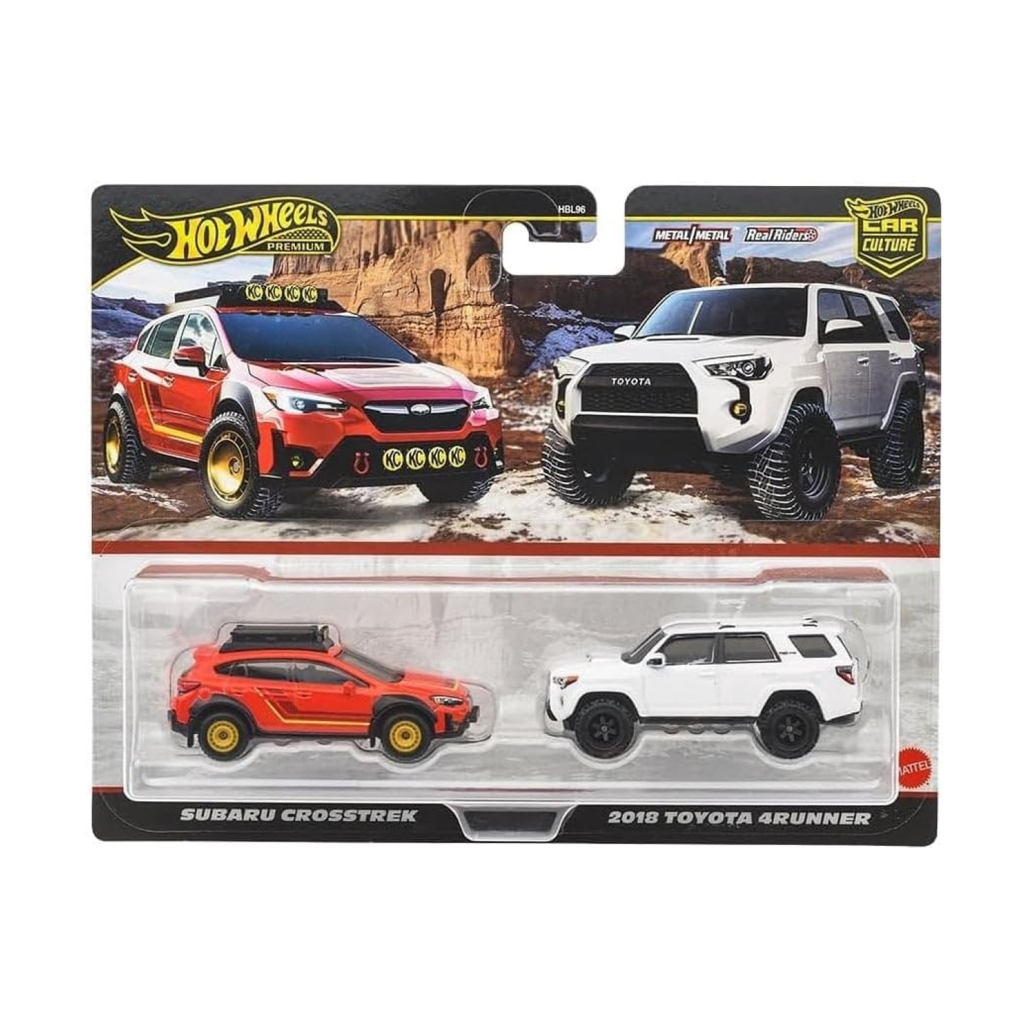 Hot Wheels Pack de 2 véhicules - Subaru et Toyota, MATTEL