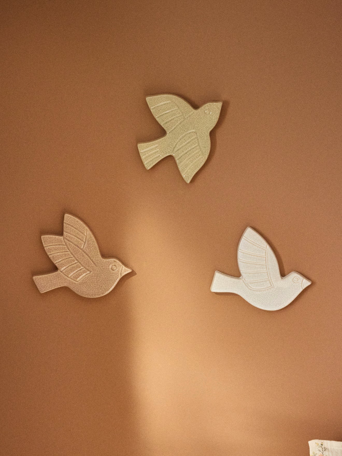 Oiseau céramique par lot de 3, CYRILLUS