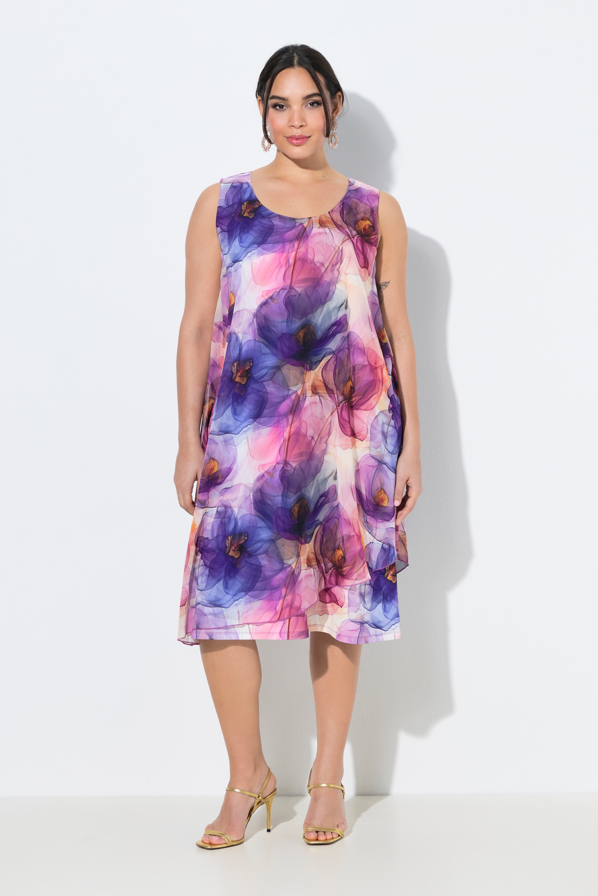 Robe en mousseline sans manches, ULLA POPKEN