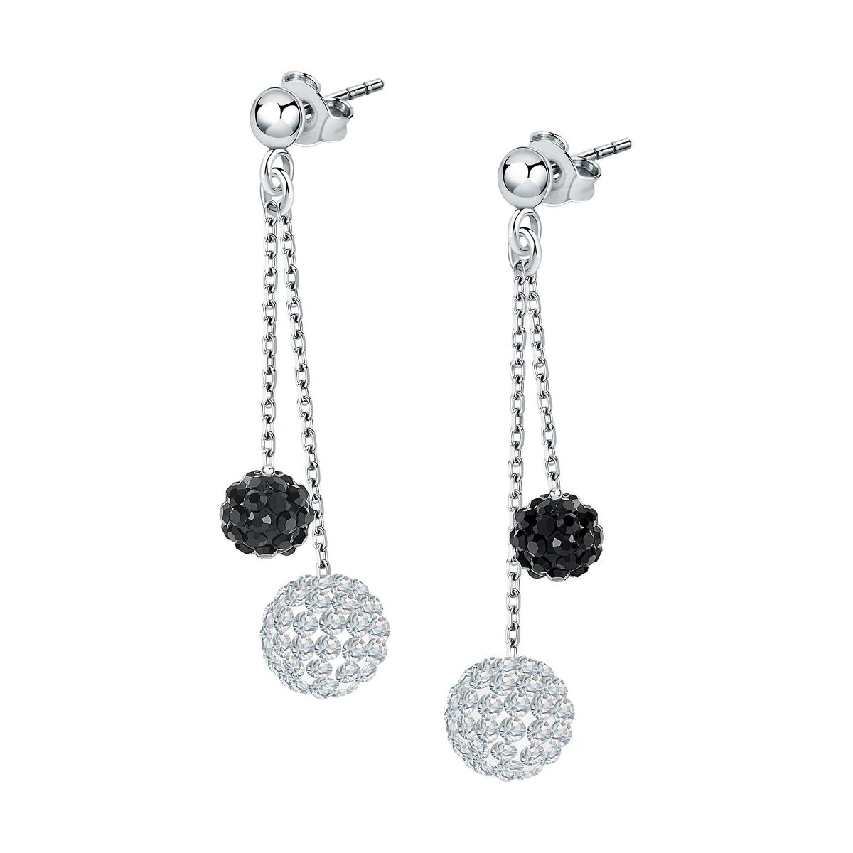 Boucles D'oreilles En Argent Massif 925 - Design Méandre à Clé - Occasion Très Bon état