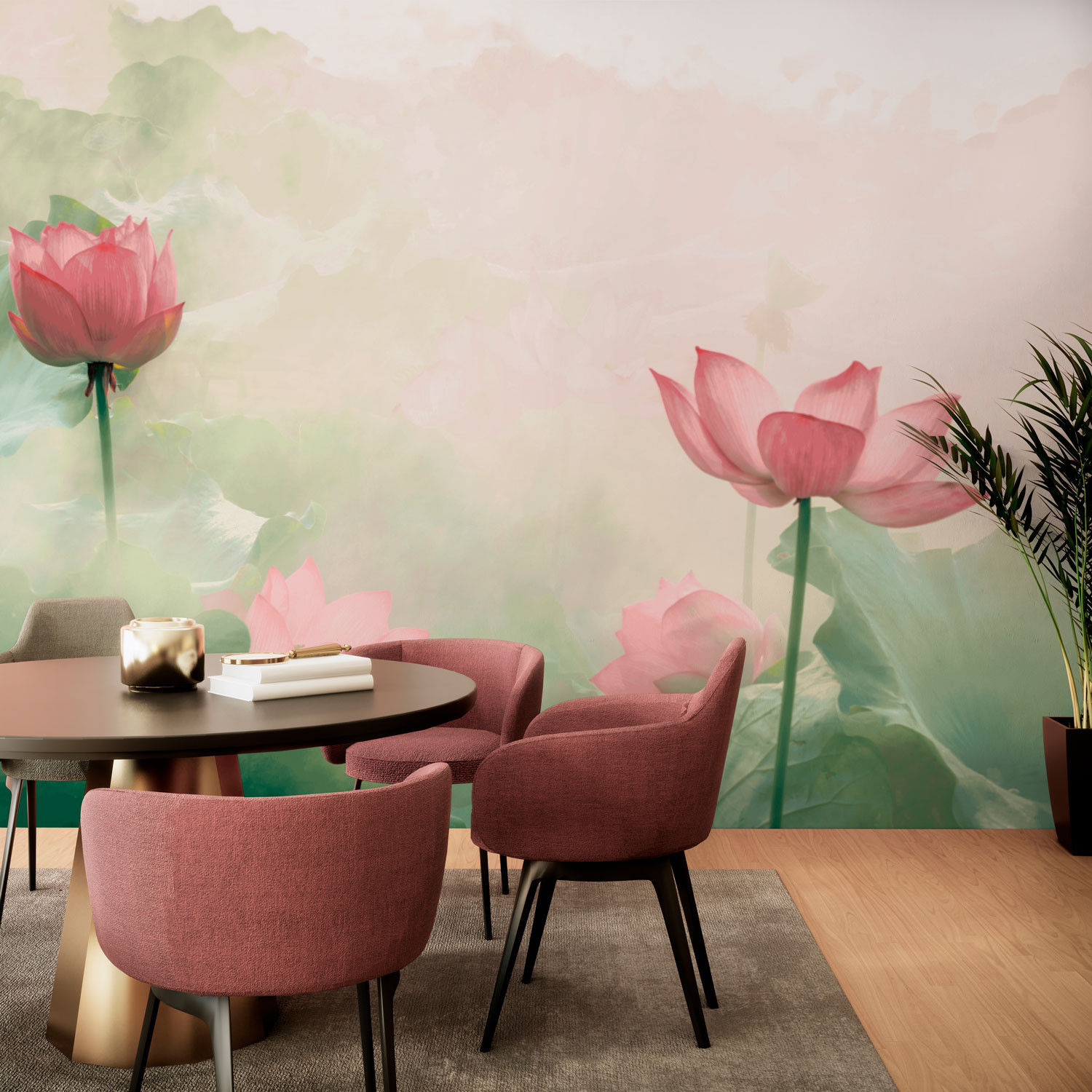 Papier peint panoramique LILIES, LE PAPIERS DE NINON