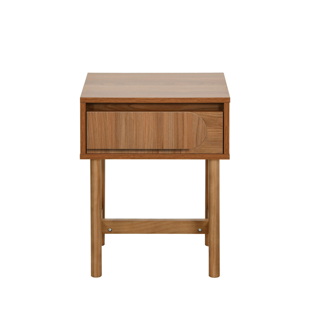 Table de chevet 1 tiroir en bois- ABBY, DRAWER
