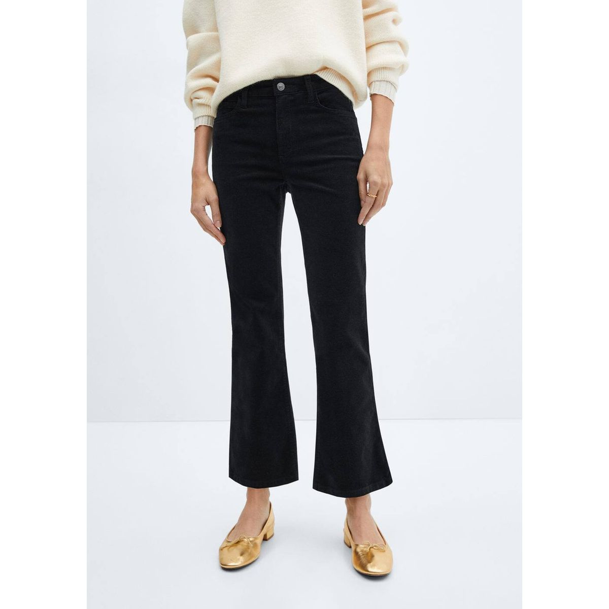 Pantalon velours femme best sale mango